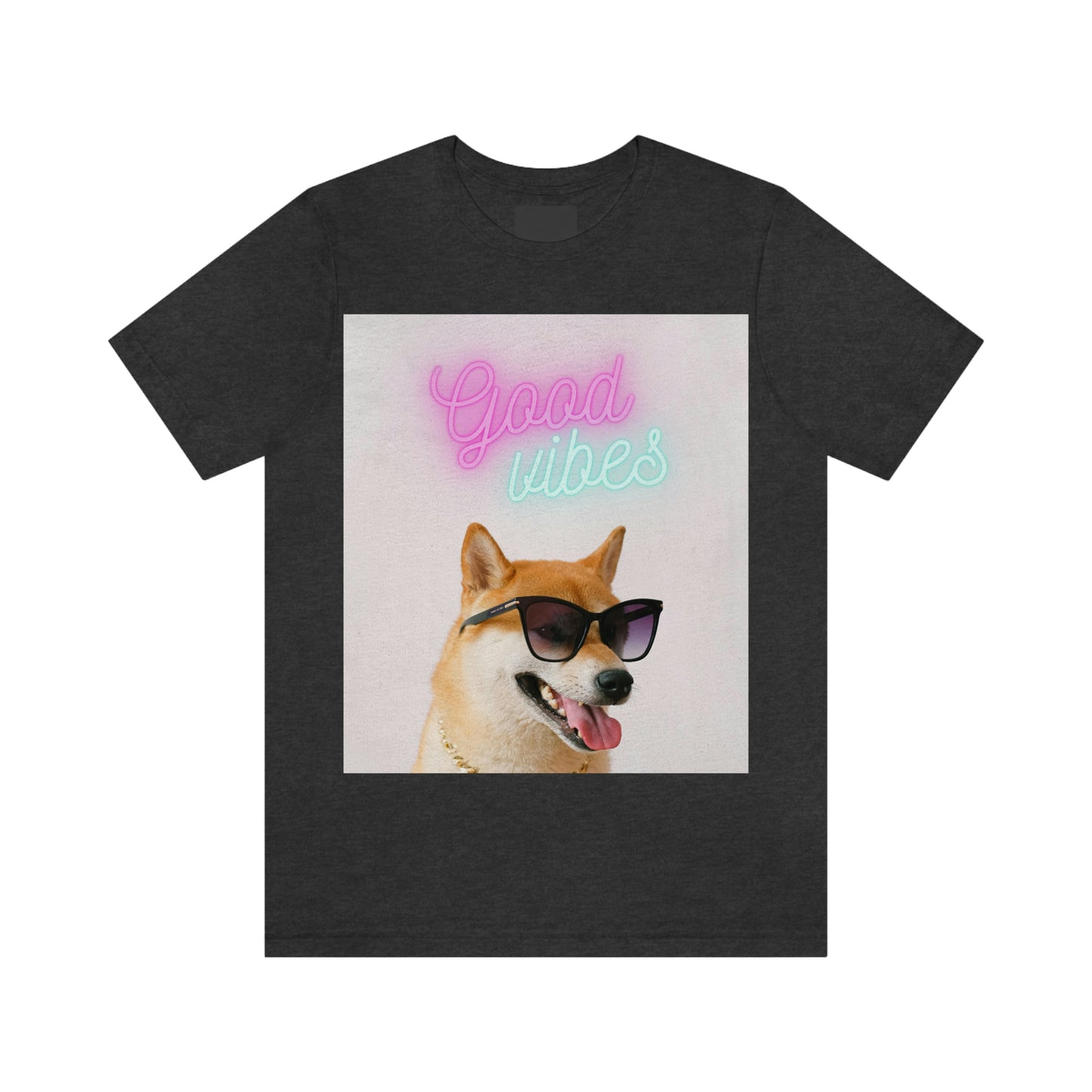 Good Vibes | Shiba Inu | Unisex Jersey Short Sleeve Tee