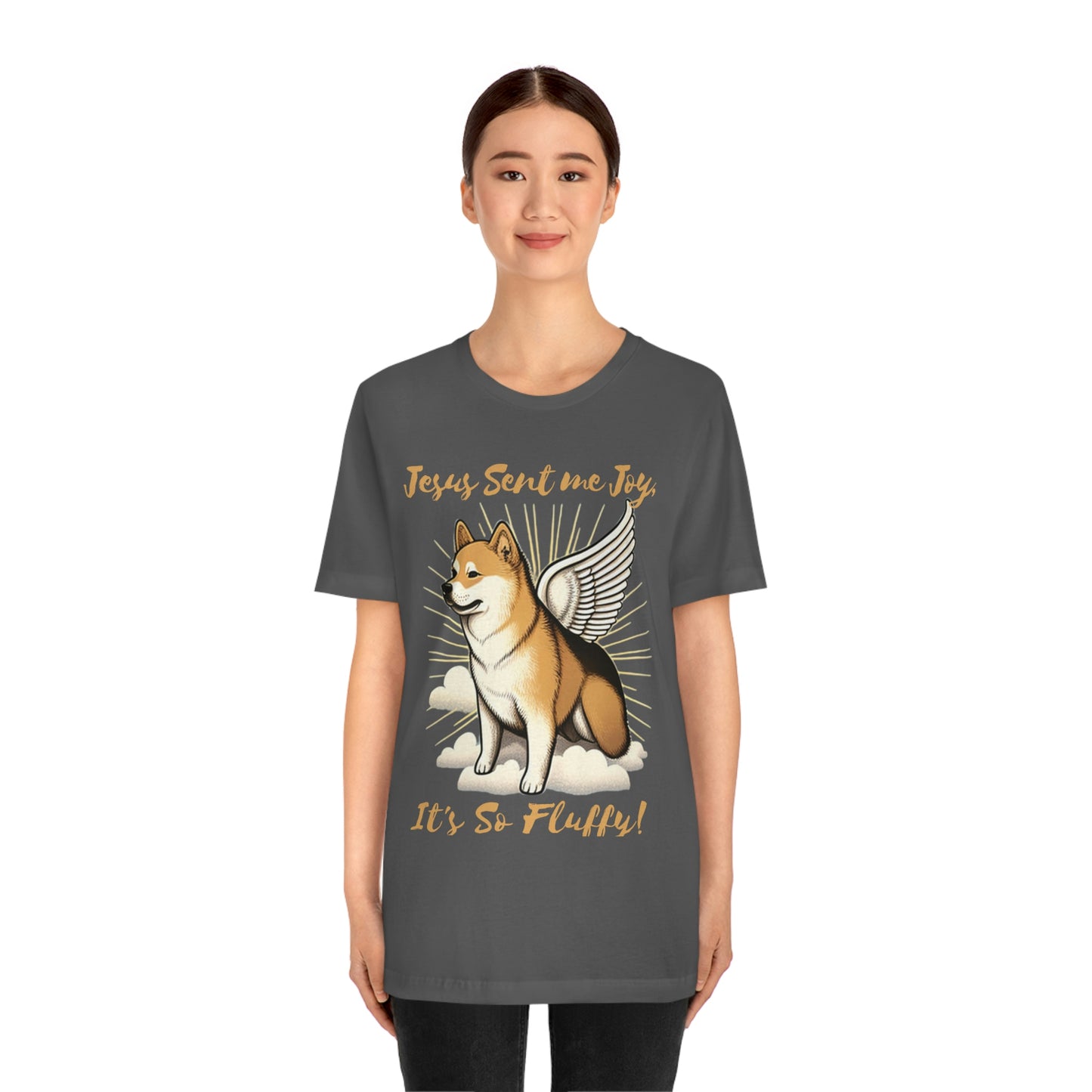 Jesus Sent me Joy | Shiba Inu | Unisex Jersey Short Sleeve Tee