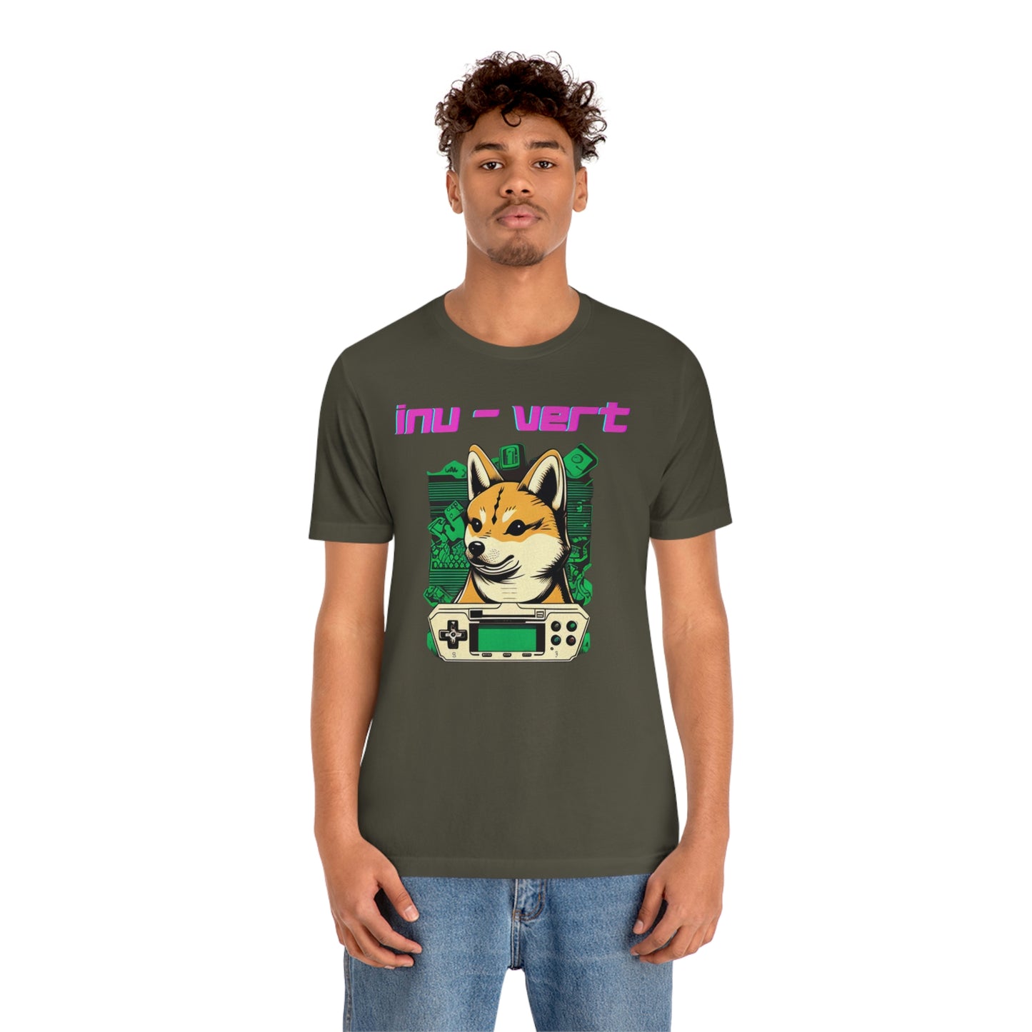 Inu - Vert Shiba Inu Funny Gamer Tshirt | Dog Owner Top