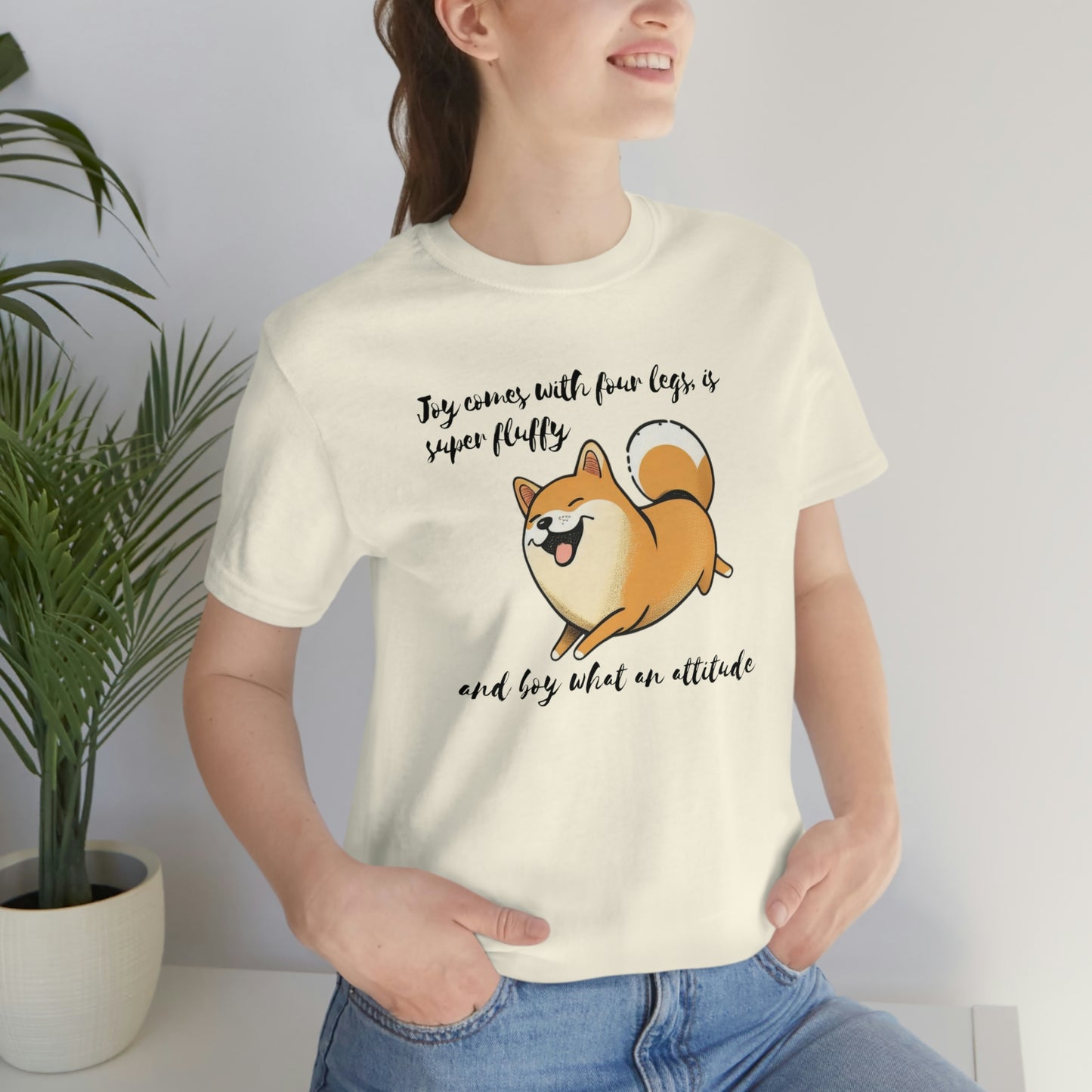 Boy, What an Attitude | Shiba Inu | Unisex Jersey Short Sleeve Tee