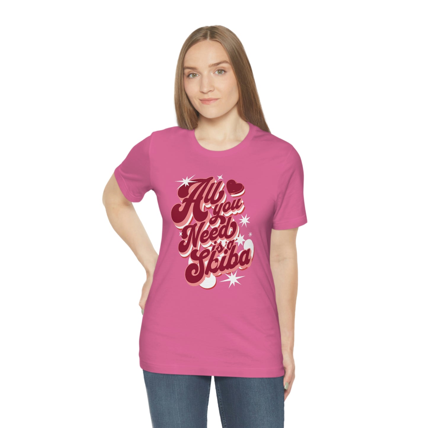 Comfy Shiba Love T-Shirt with "All You Need is a Shiba" Design - Perfect Gift for Shiba Lovers!