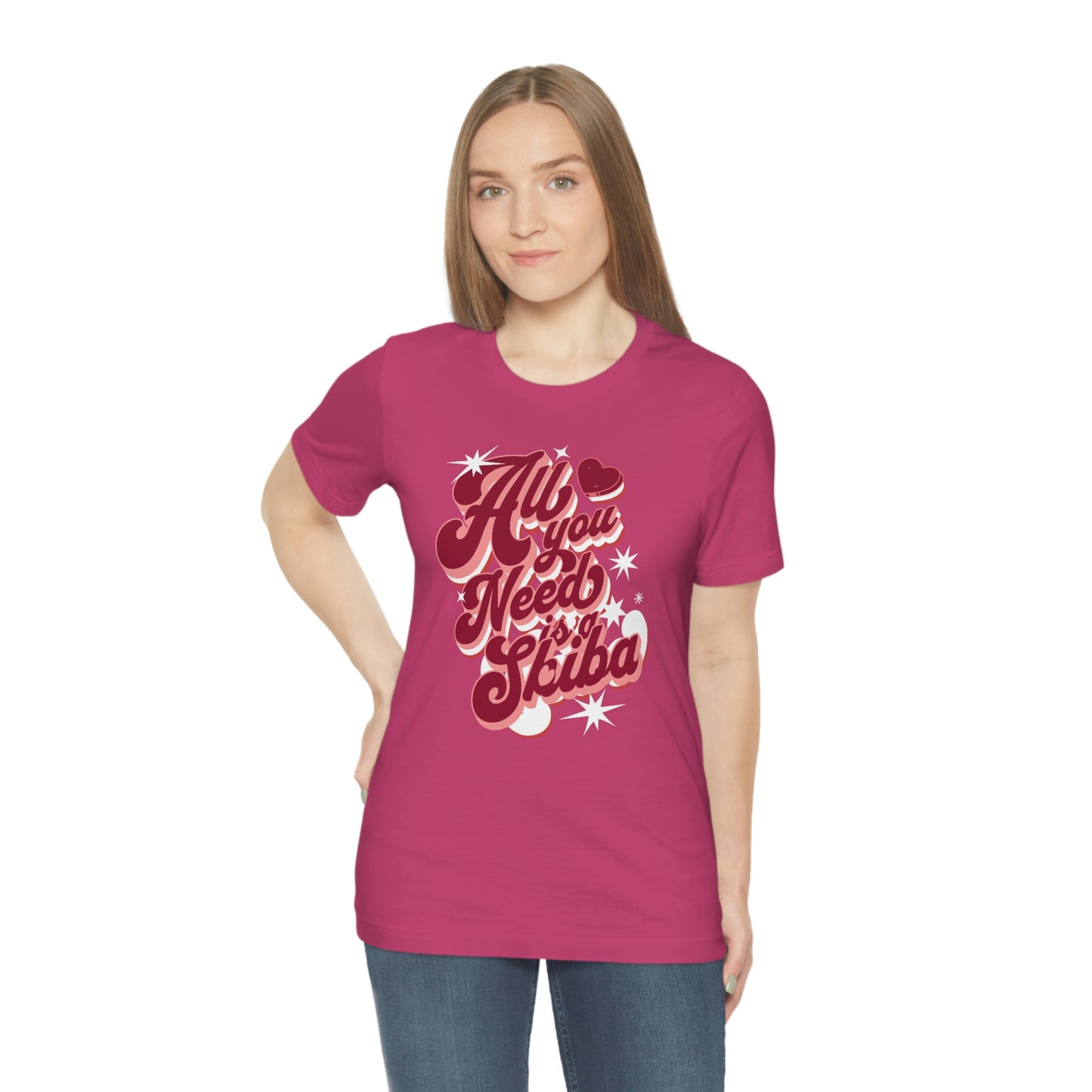 Comfy Shiba Love T-Shirt with "All You Need is a Shiba" Design - Perfect Gift for Shiba Lovers!