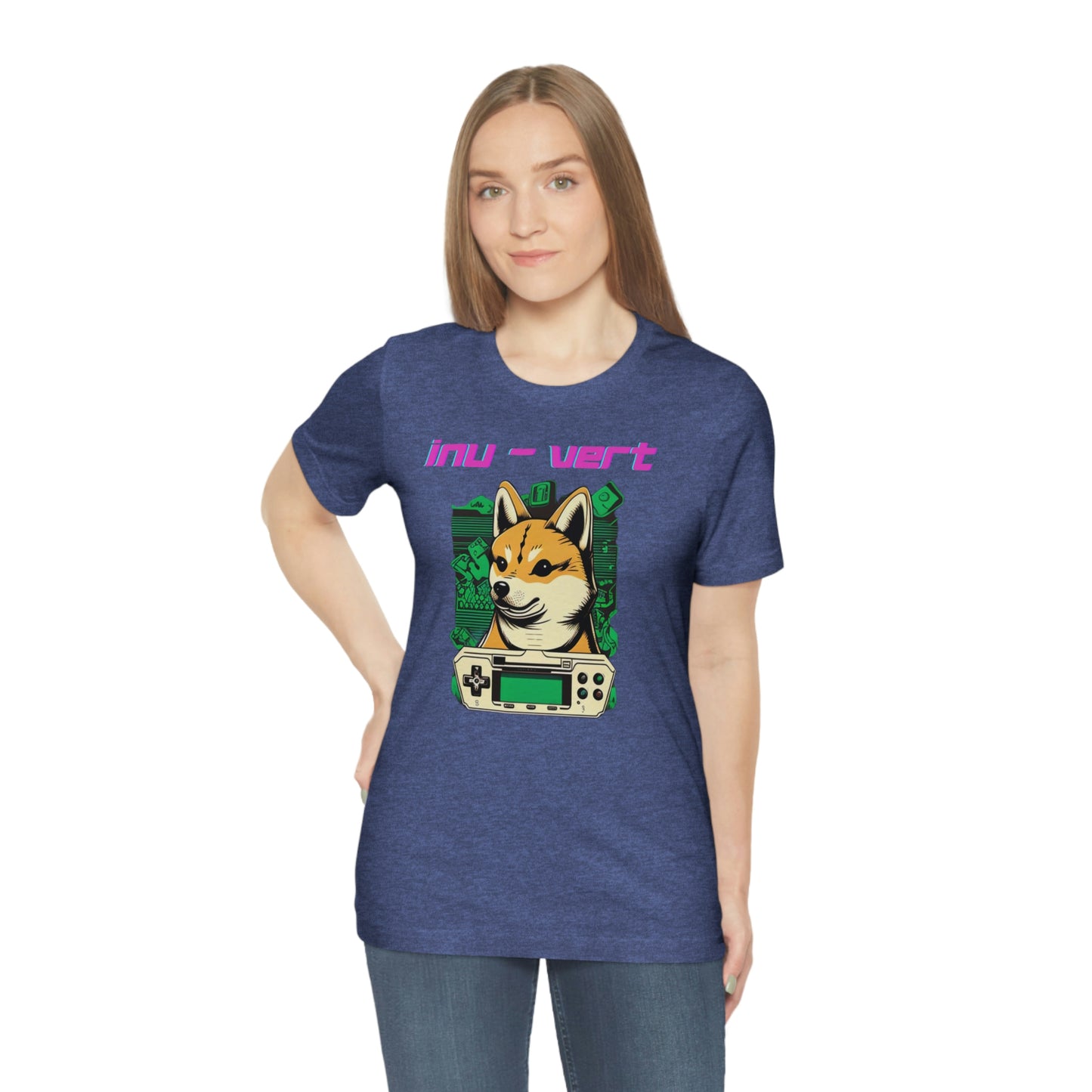 Inu - Vert Shiba Inu Funny Gamer Tshirt | Dog Owner Top