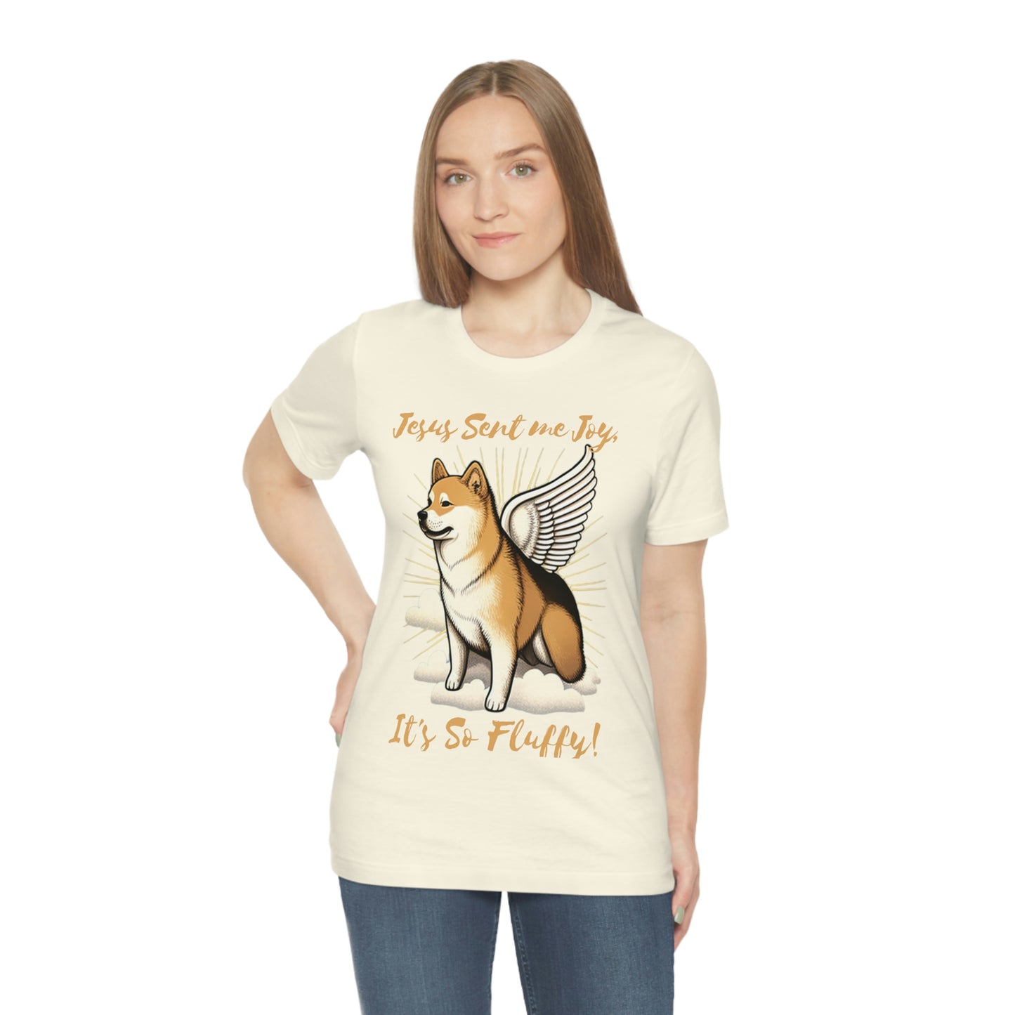 Jesus Sent me Joy | Shiba Inu | Unisex Jersey Short Sleeve Tee