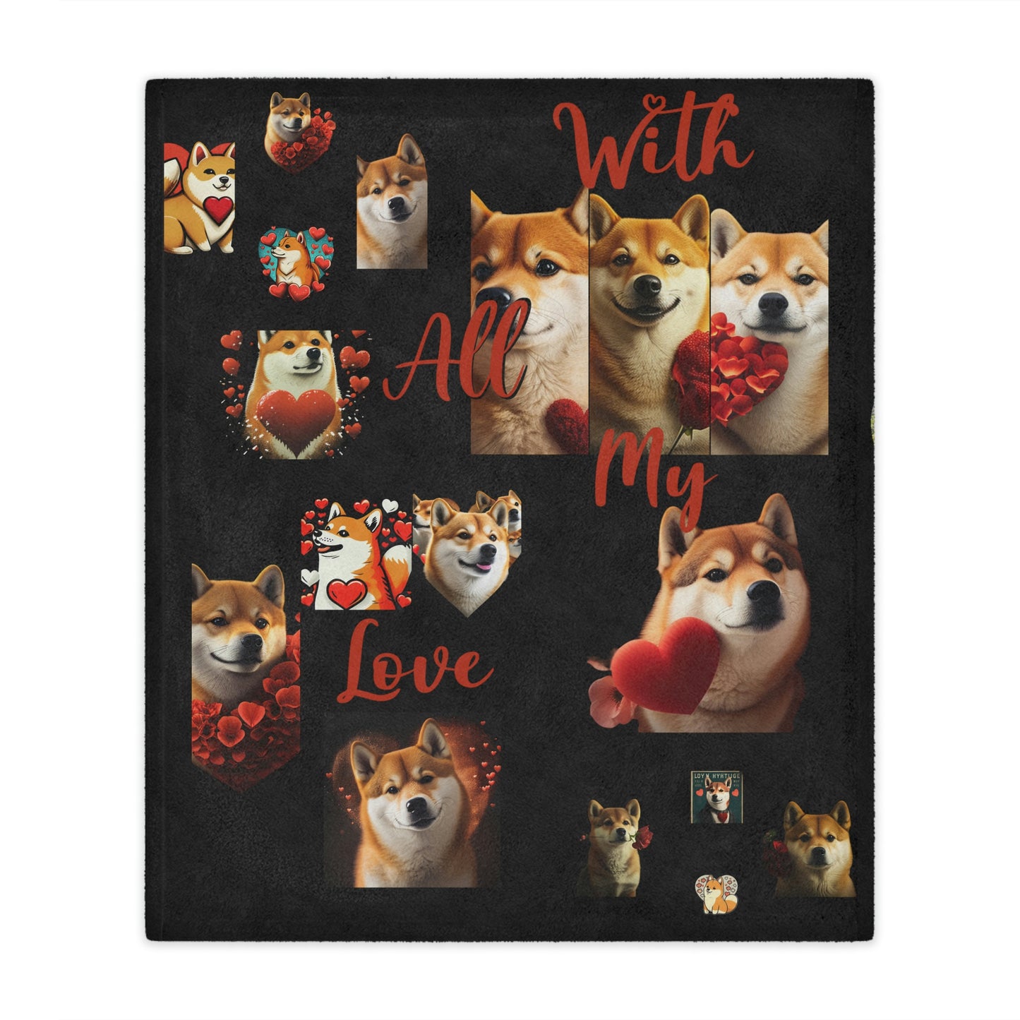 "With All My Love" - Valentine's Day Minky Blanket