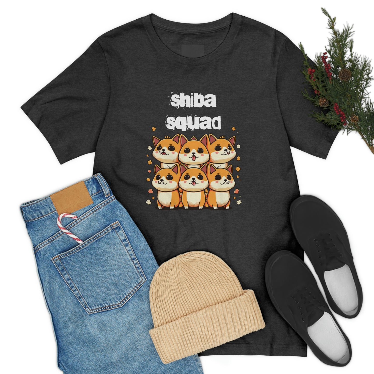 Shiba Squad Graphic Tee - Soft Cotton & Quality Print - Perfect for Shiba Inu Lovers