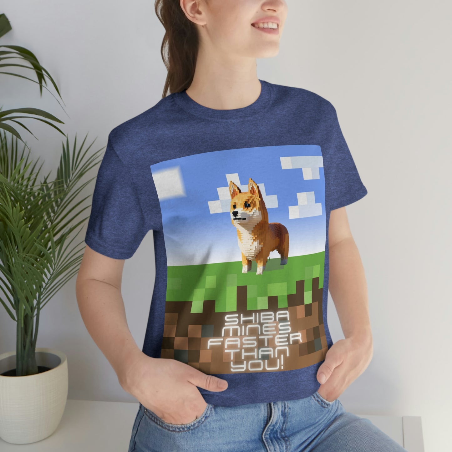 Shiba Mines Faster | Unisex Jersey Short Sleeve Tee