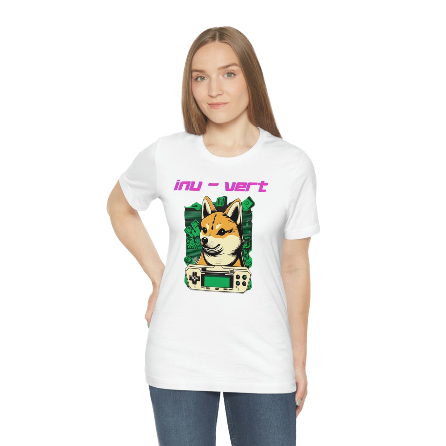 Inu - Vert Shiba Inu Funny Gamer Tshirt | Dog Owner Top