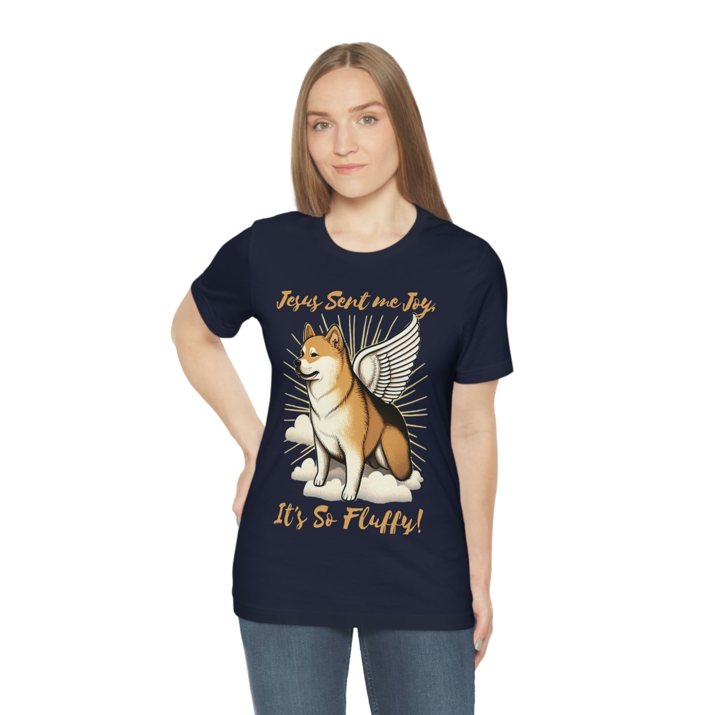 Jesus Sent me Joy | Shiba Inu | Unisex Jersey Short Sleeve Tee