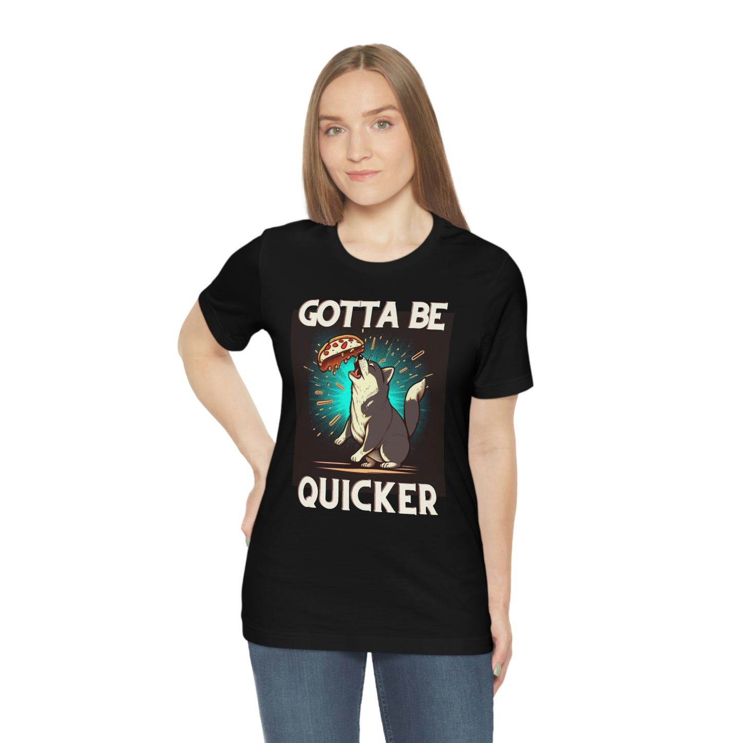 Gotta Be Quicker | Shiba Inu | Unisex Jersey Short Sleeve Tee