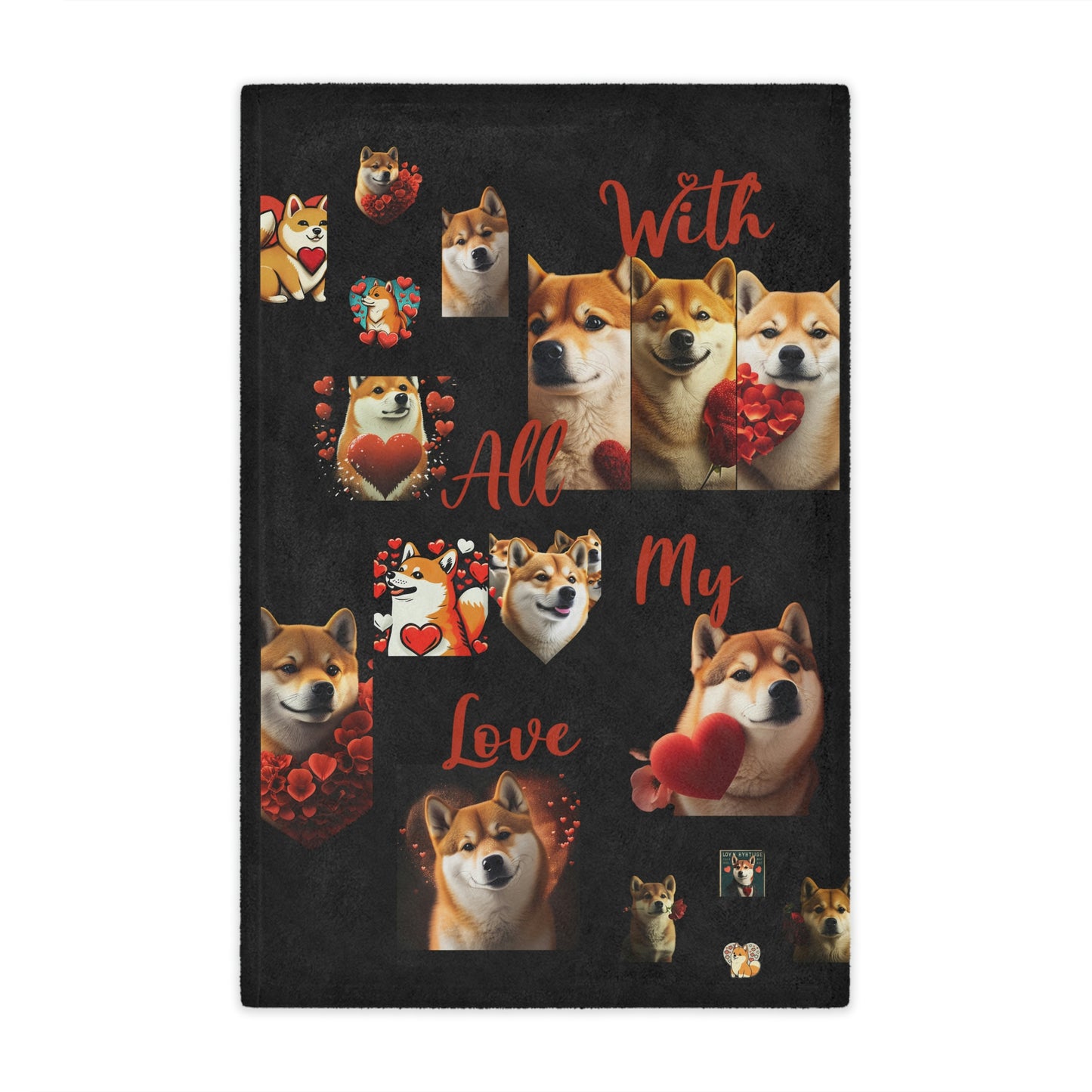 "With All My Love" - Valentine's Day Minky Blanket