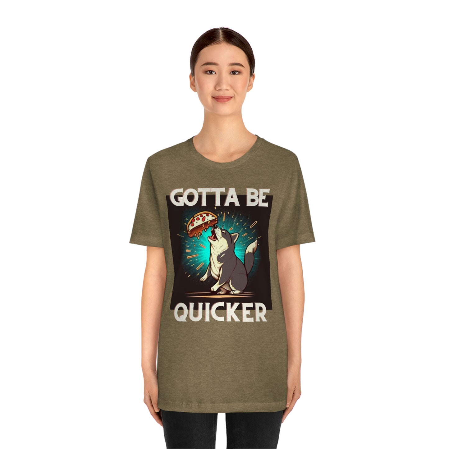 Gotta Be Quicker | Shiba Inu | Unisex Jersey Short Sleeve Tee