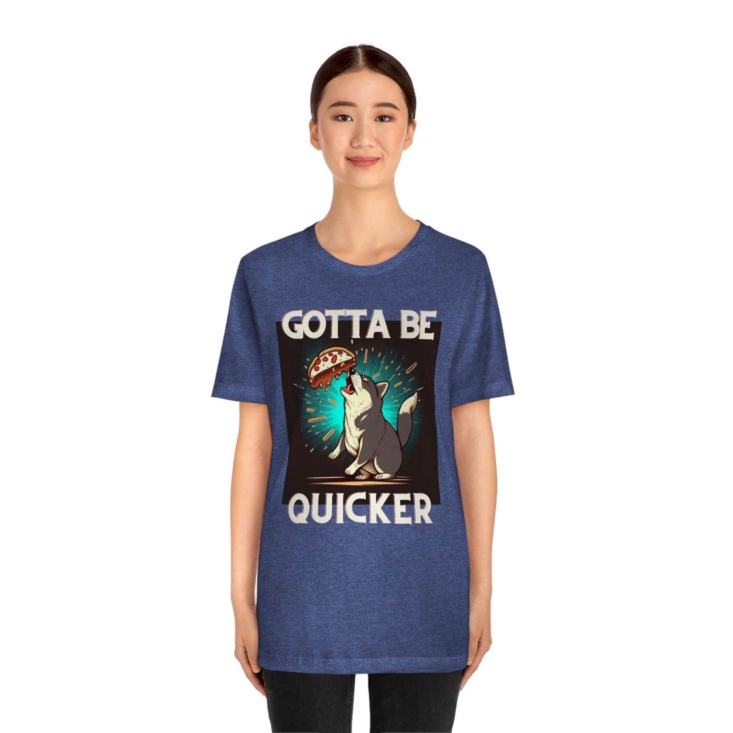 Gotta Be Quicker | Shiba Inu | Unisex Jersey Short Sleeve Tee