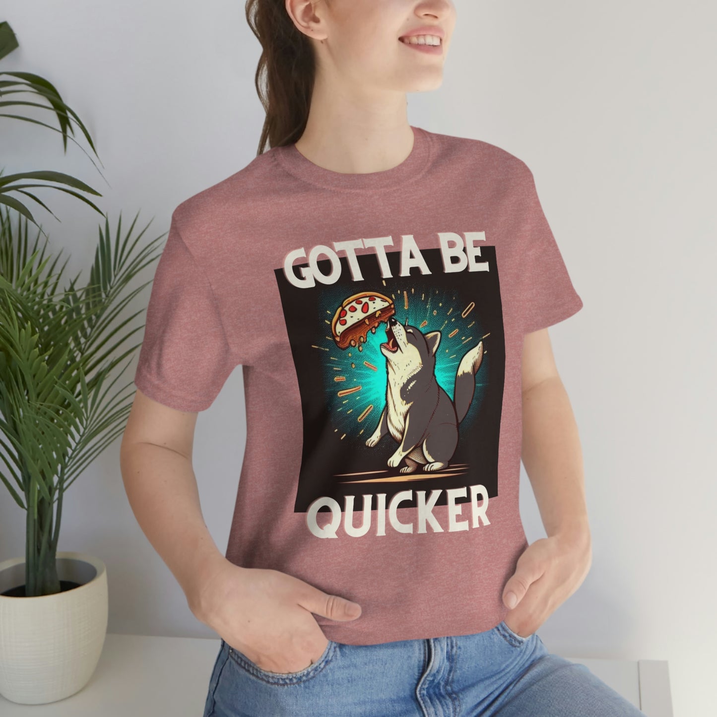 Gotta Be Quicker | Shiba Inu | Unisex Jersey Short Sleeve Tee