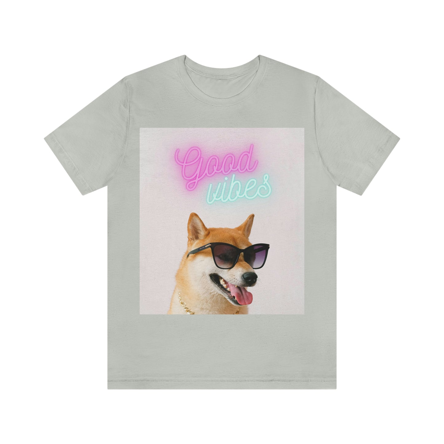 Good Vibes | Shiba Inu | Unisex Jersey Short Sleeve Tee