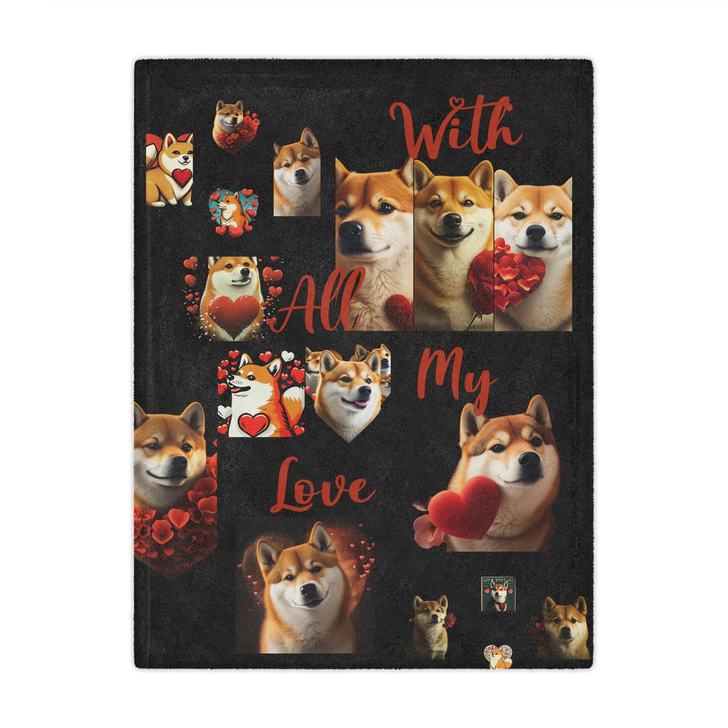 "With All My Love" - Valentine's Day Minky Blanket