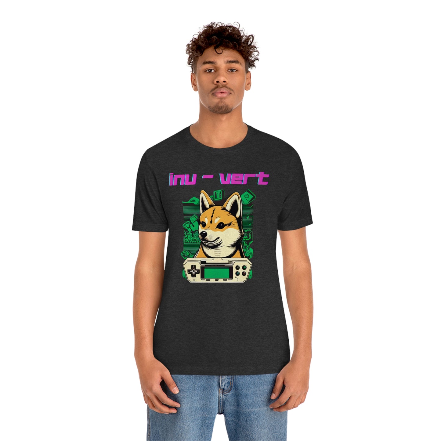 Inu - Vert Shiba Inu Funny Gamer Tshirt | Dog Owner Top