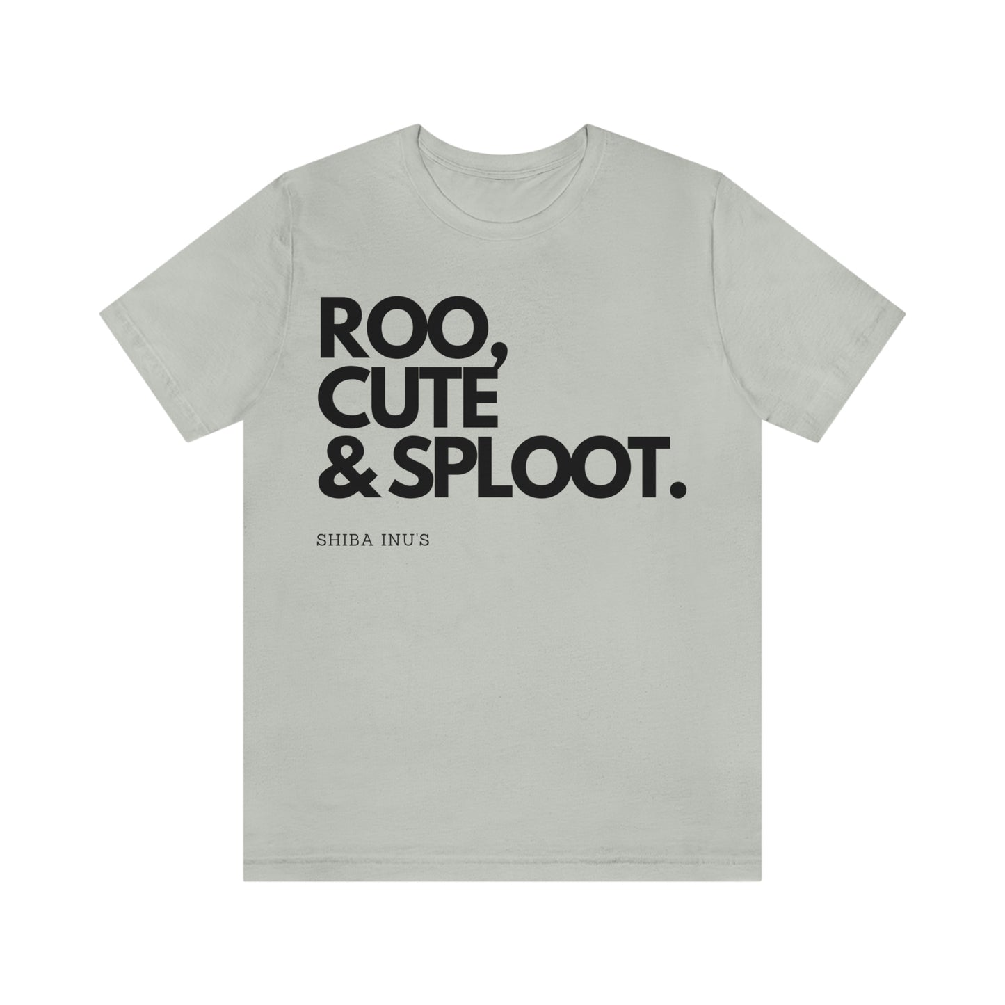 Roo, Cute & Sploot | Black Ink | Unisex Jersey Short Sleeve Tee