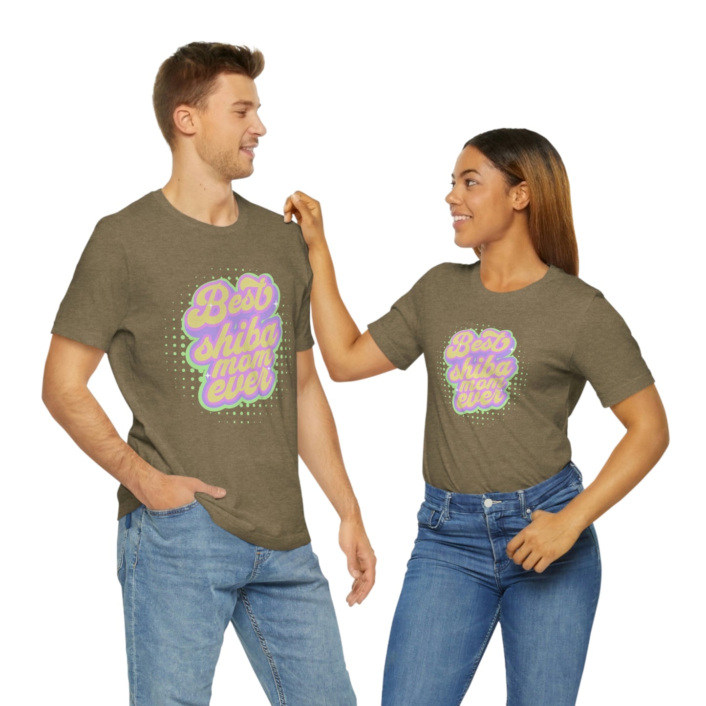 "Best Shiba Mom Ever T-Shirt - Soft, Comfortable Tee Dual Side Seams in a Retail Fit