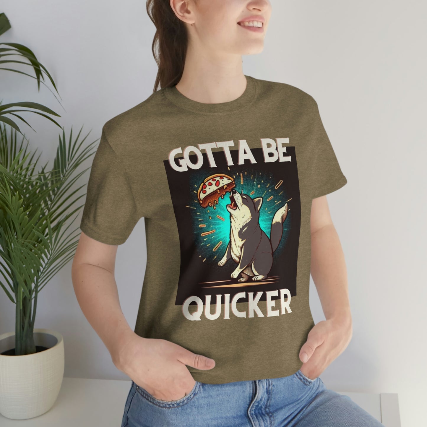 Gotta Be Quicker | Shiba Inu | Unisex Jersey Short Sleeve Tee