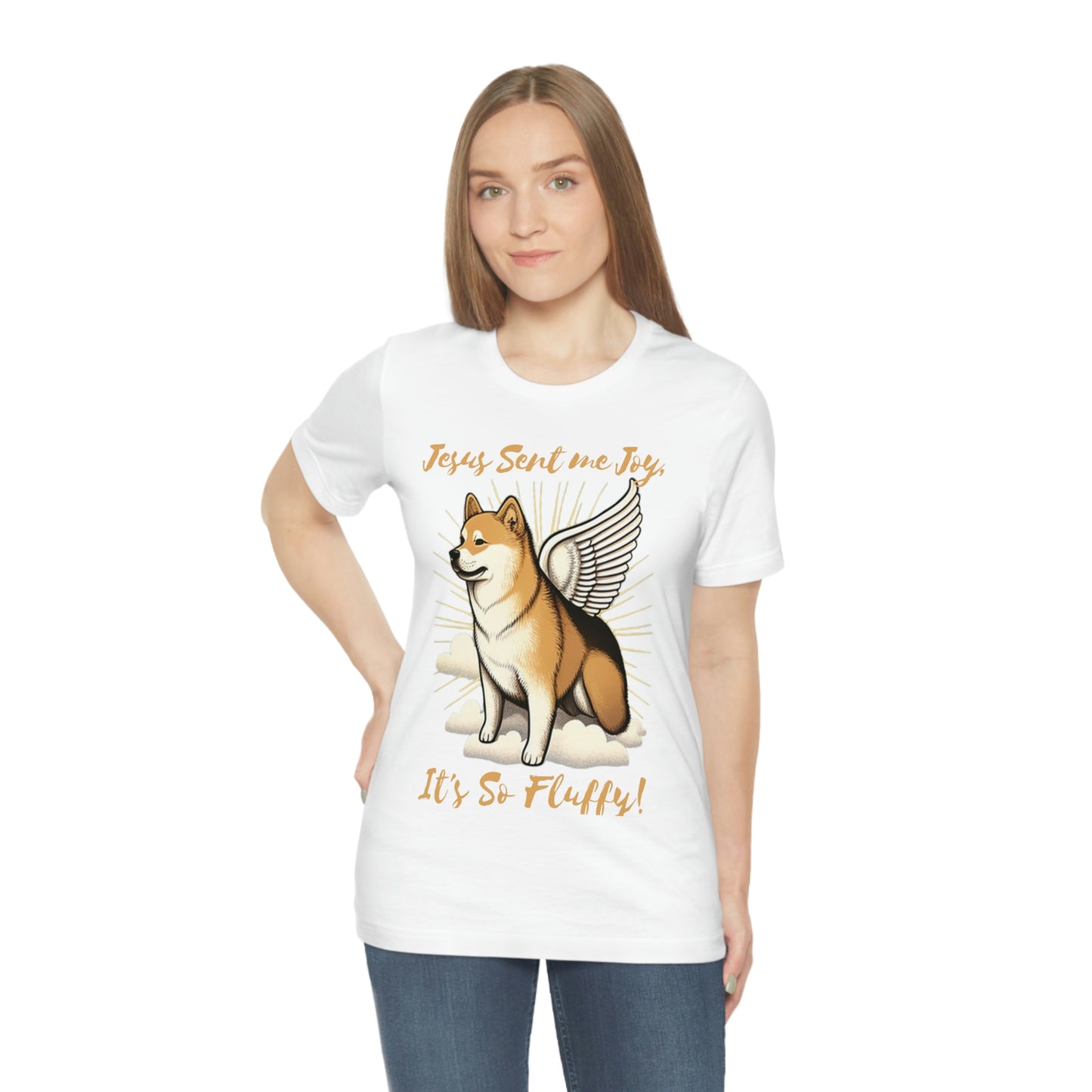 Jesus Sent me Joy | Shiba Inu | Unisex Jersey Short Sleeve Tee