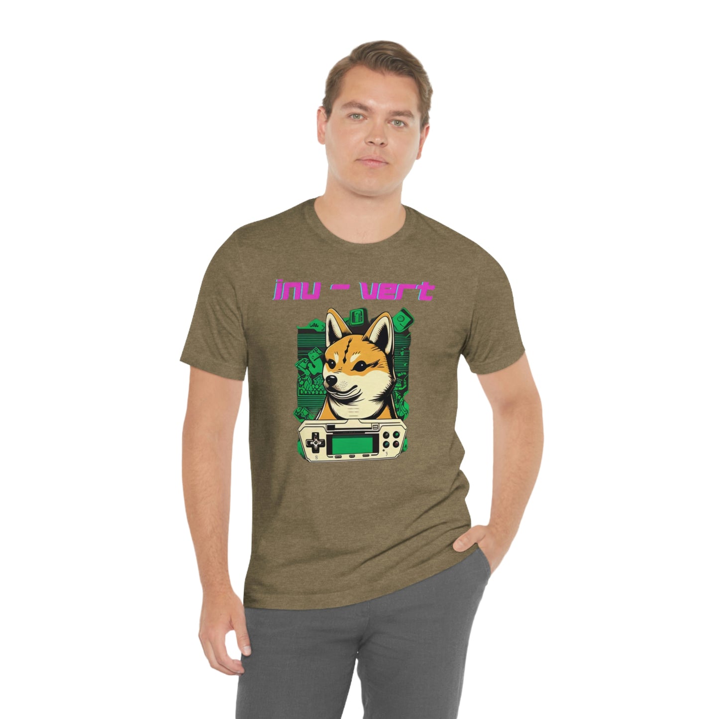 Inu - Vert Shiba Inu Funny Gamer Tshirt | Dog Owner Top