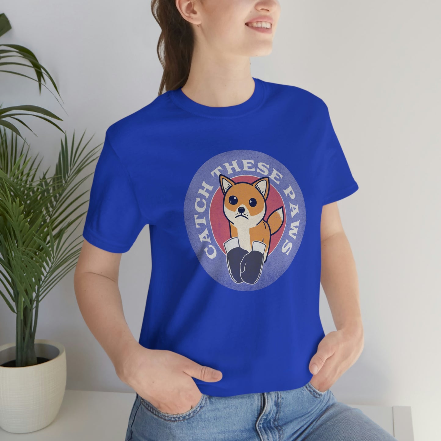 Catch These Paws: Shiba Inu Boxing Gloves Classic T-Shirt - Soft Cotton