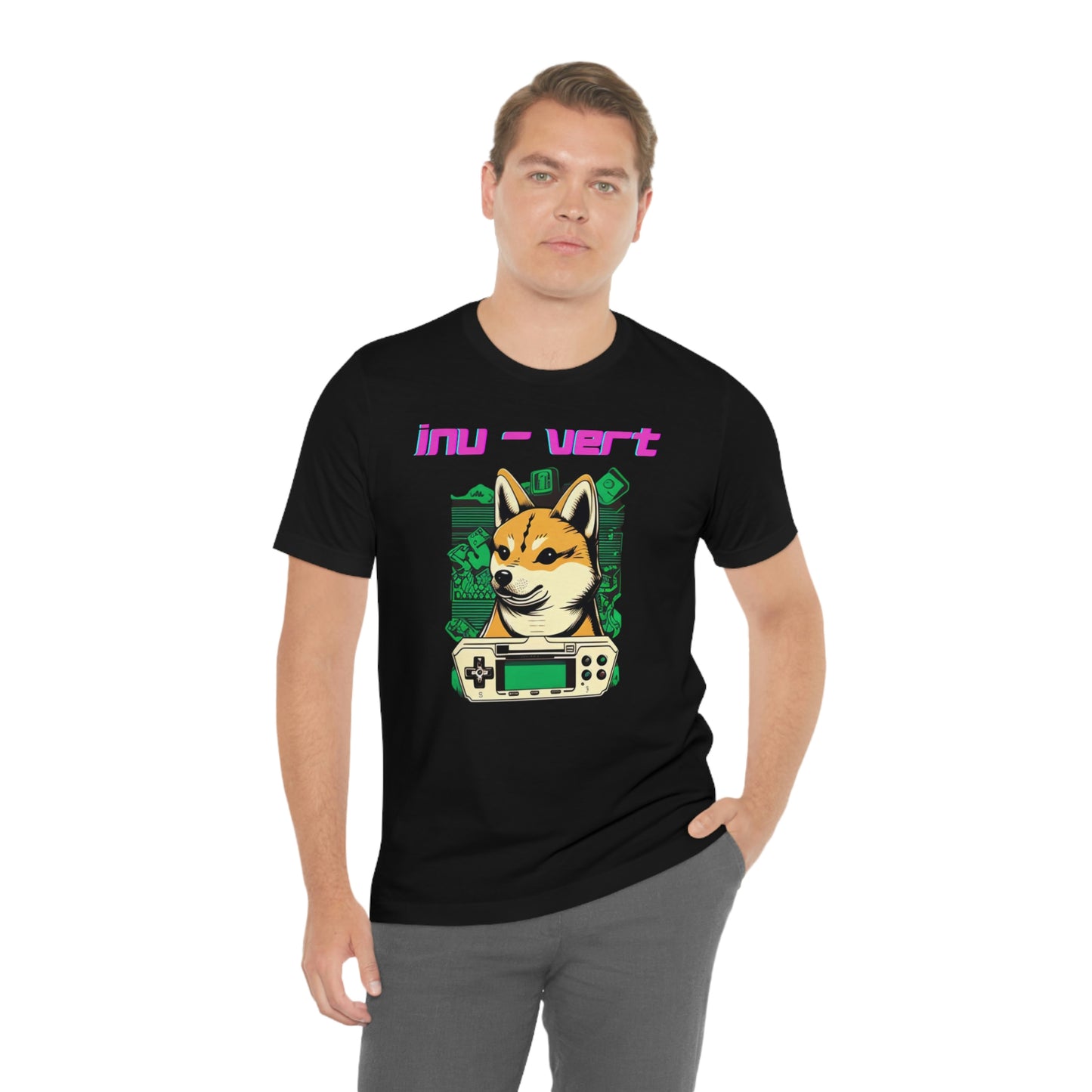 Inu - Vert Shiba Inu Funny Gamer Tshirt | Dog Owner Top