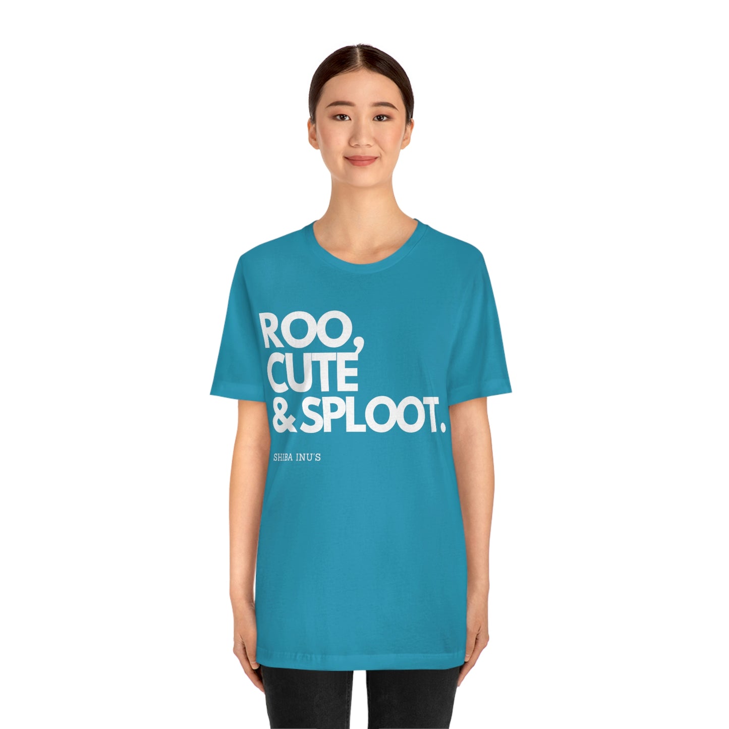 Roo, Cute & Sploot | White Ink | Unisex Jersey Short Sleeve Tee