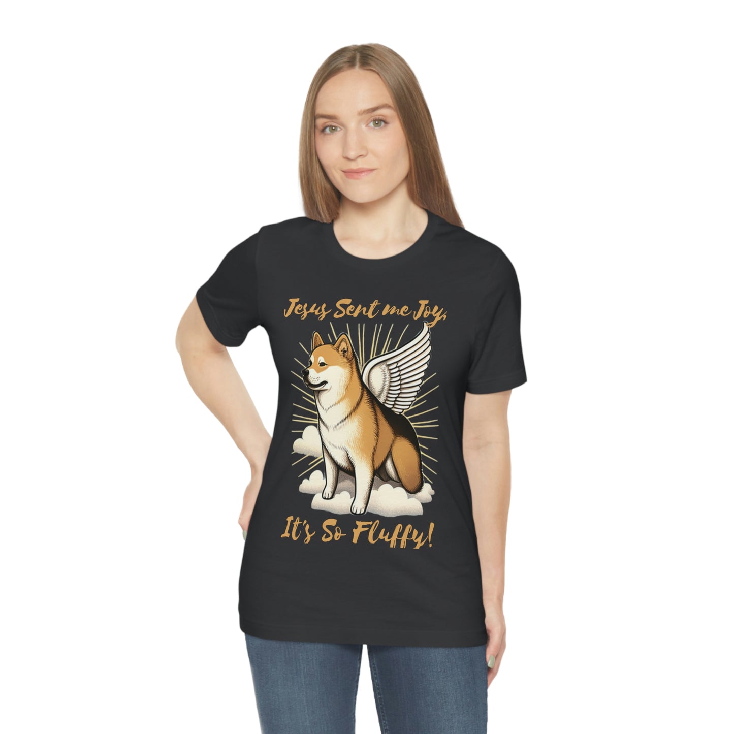 Jesus Sent me Joy | Shiba Inu | Unisex Jersey Short Sleeve Tee