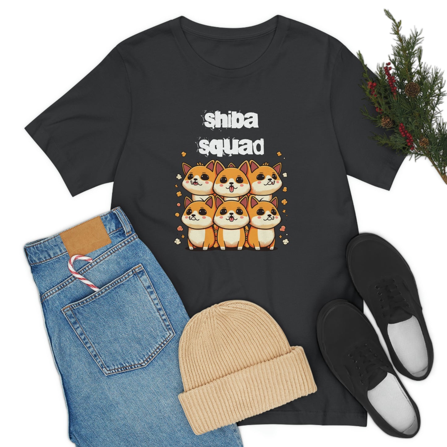 Shiba Squad Graphic Tee - Soft Cotton & Quality Print - Perfect for Shiba Inu Lovers