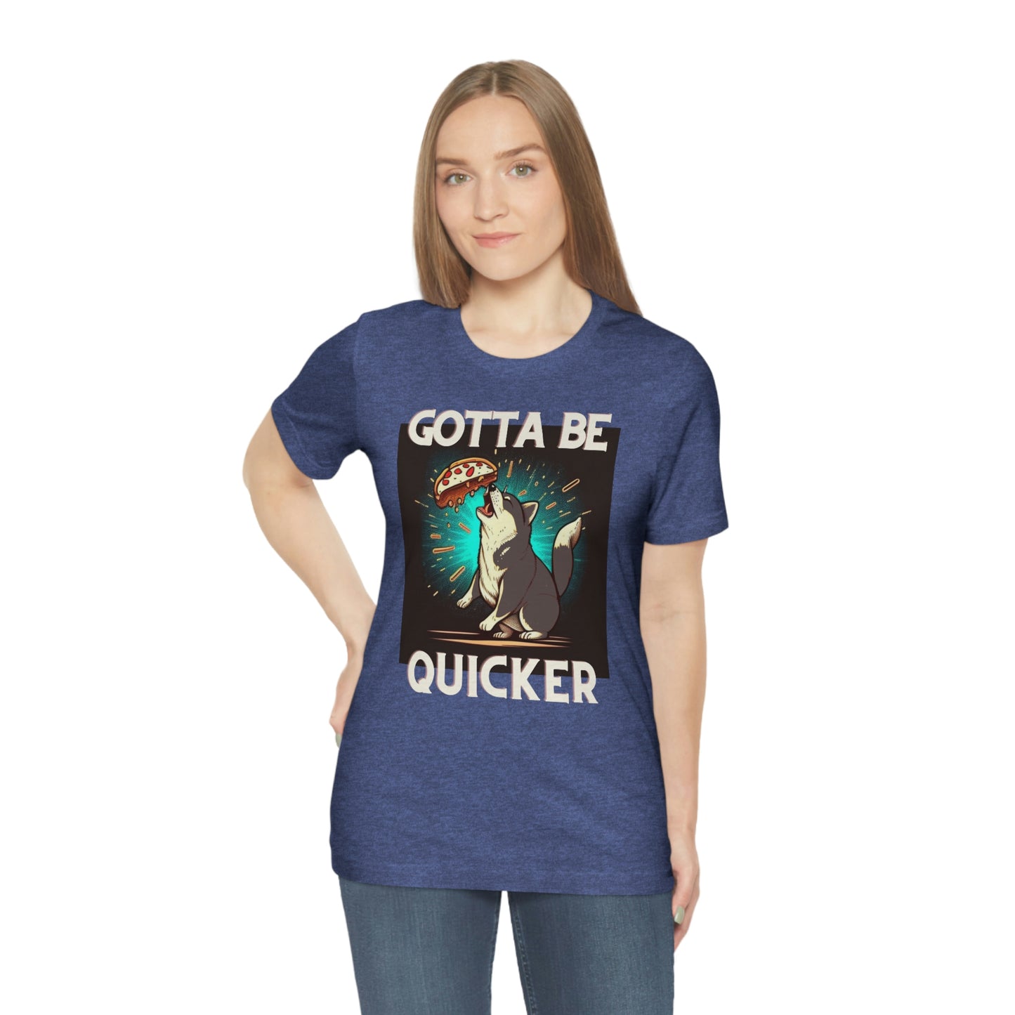 Gotta Be Quicker | Shiba Inu | Unisex Jersey Short Sleeve Tee