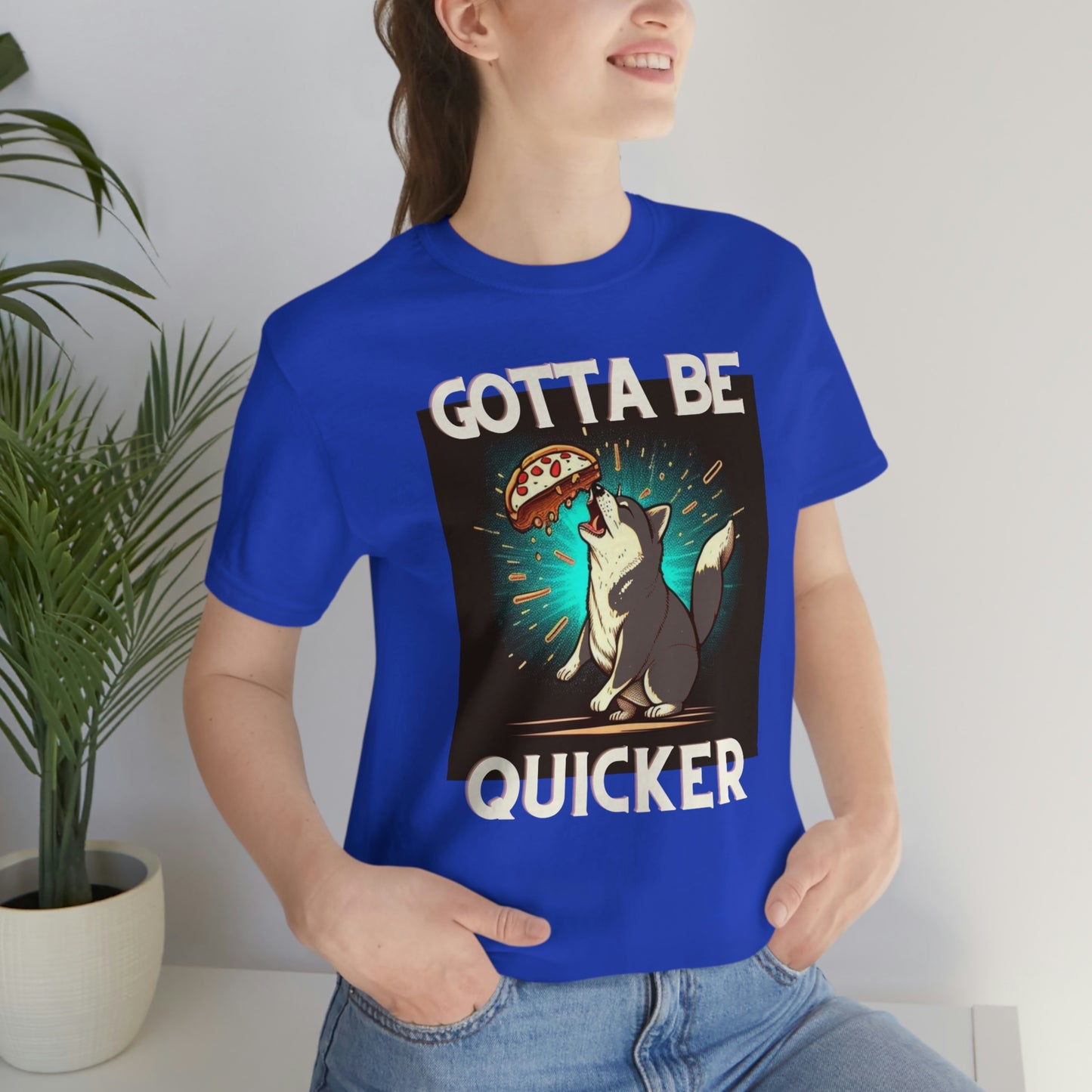 Gotta Be Quicker | Shiba Inu | Unisex Jersey Short Sleeve Tee