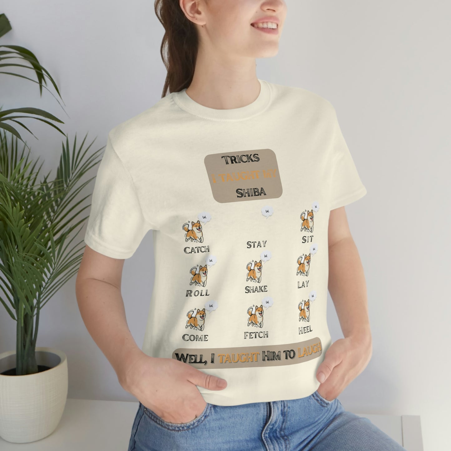 Tricks I Taught My Shiba Inu Funny Gag Gift for Dog Owner, Shiba Mom Dad Top Tshirt