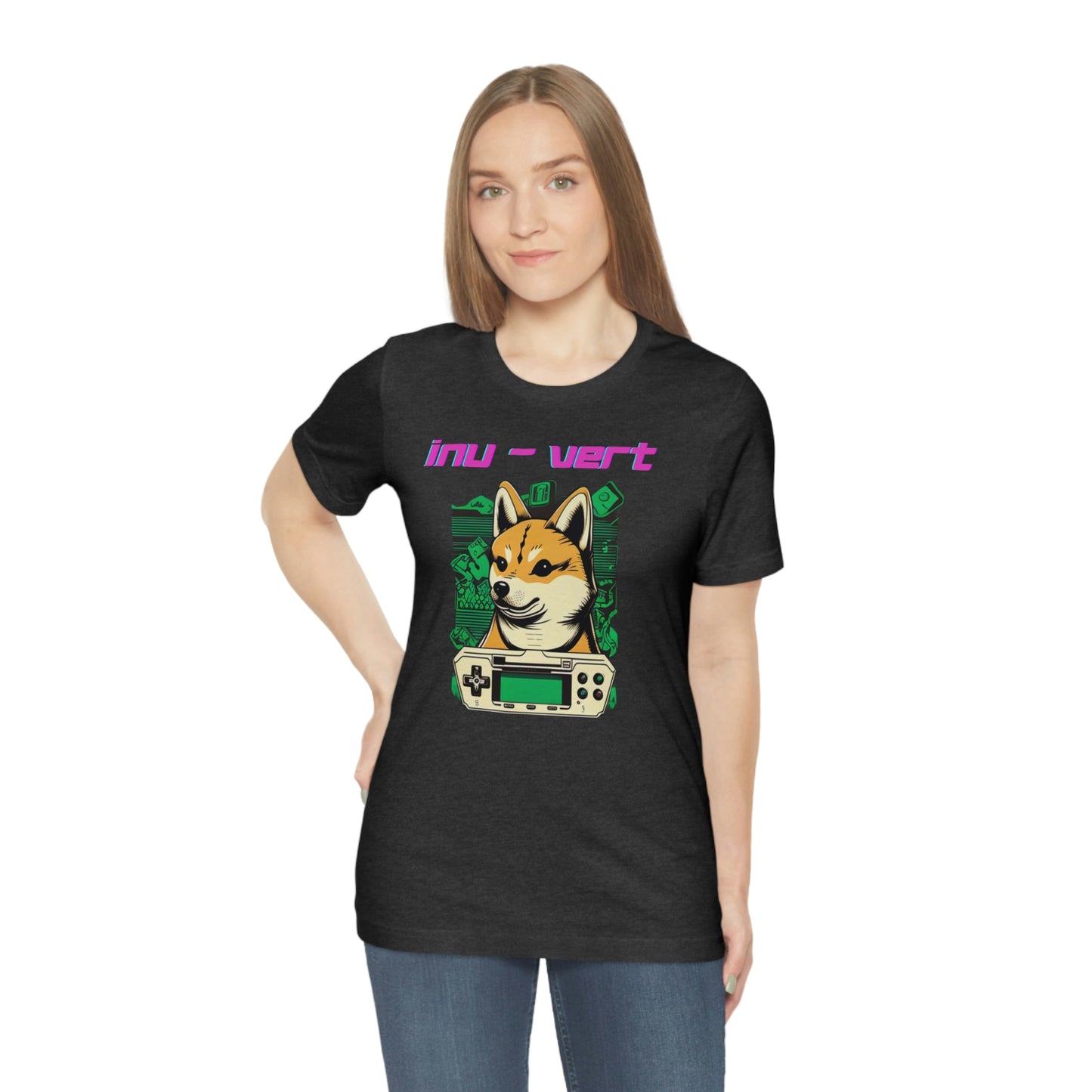 Inu - Vert Shiba Inu Funny Gamer Tshirt | Dog Owner Top