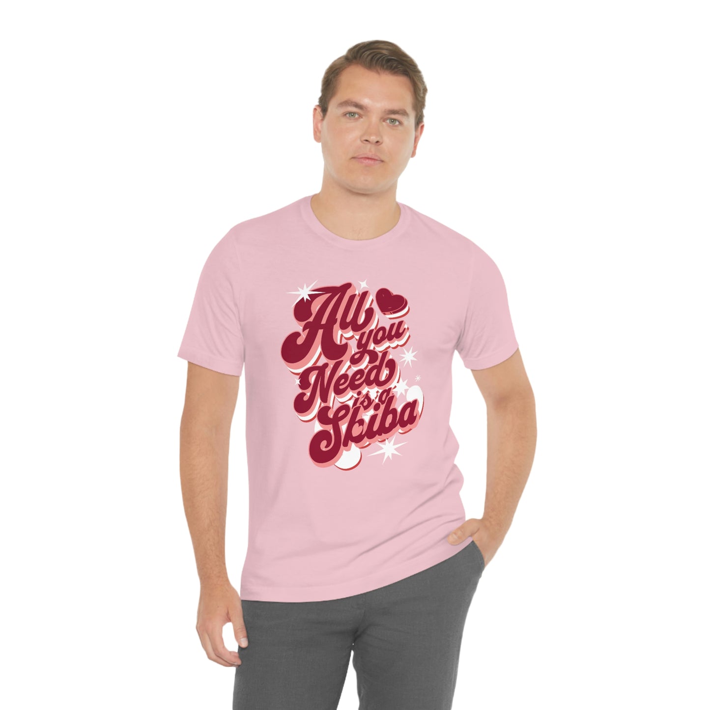 Comfy Shiba Love T-Shirt with "All You Need is a Shiba" Design - Perfect Gift for Shiba Lovers!