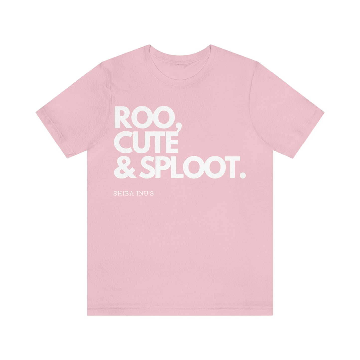 Roo, Cute & Sploot | White Ink | Unisex Jersey Short Sleeve Tee