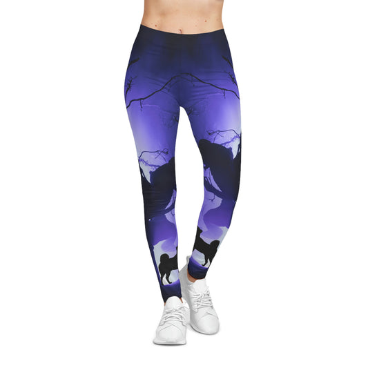 Mystical Woods Shiba | Women's Casual Leggings