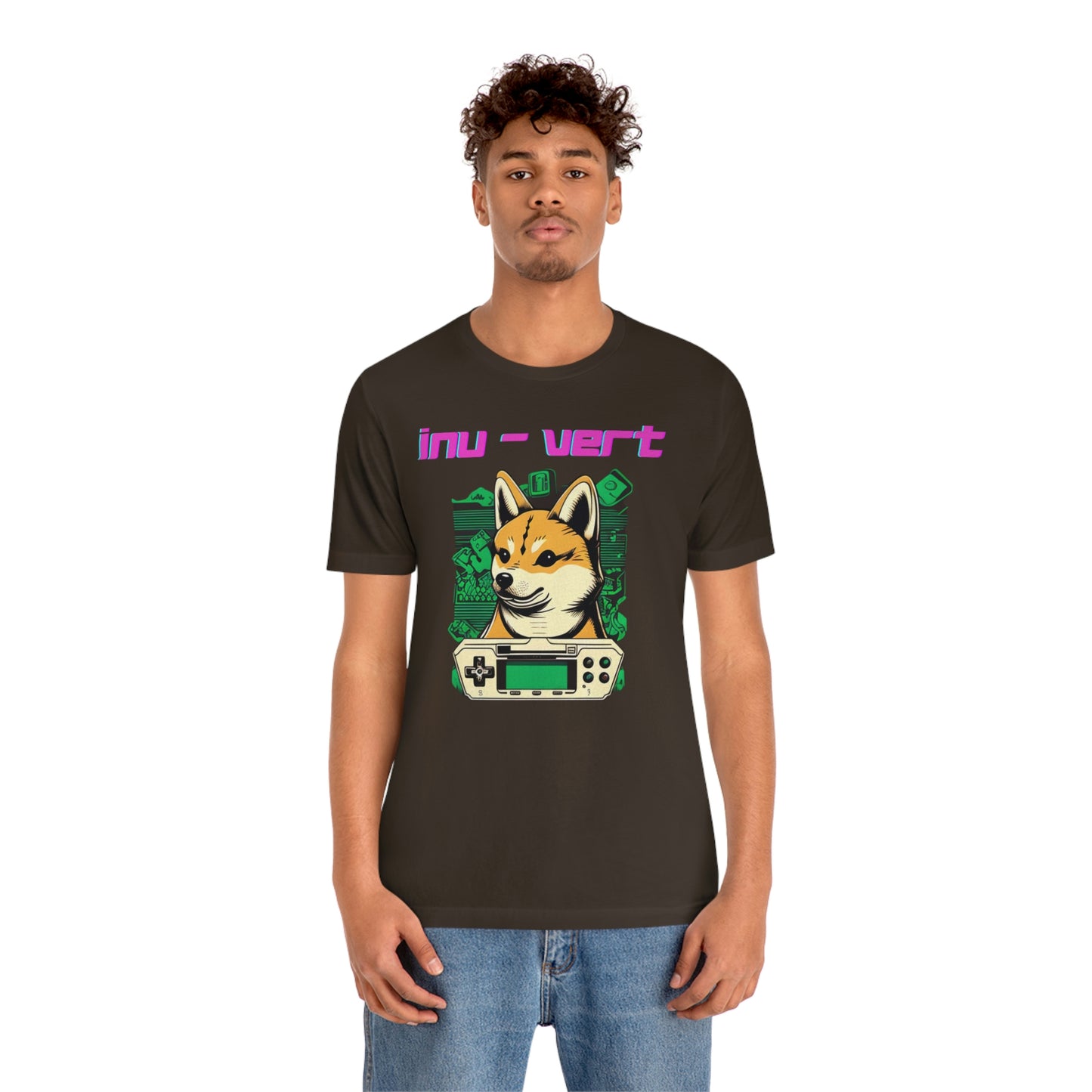 Inu - Vert Shiba Inu Funny Gamer Tshirt | Dog Owner Top