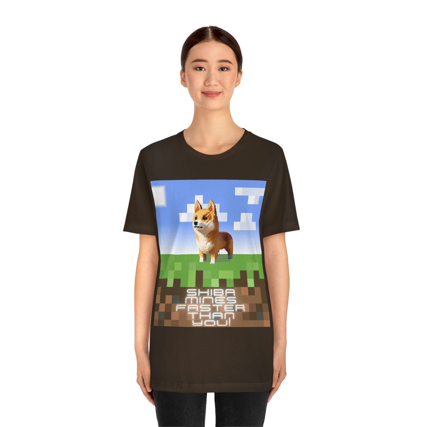 Shiba Mines Faster | Unisex Jersey Short Sleeve Tee