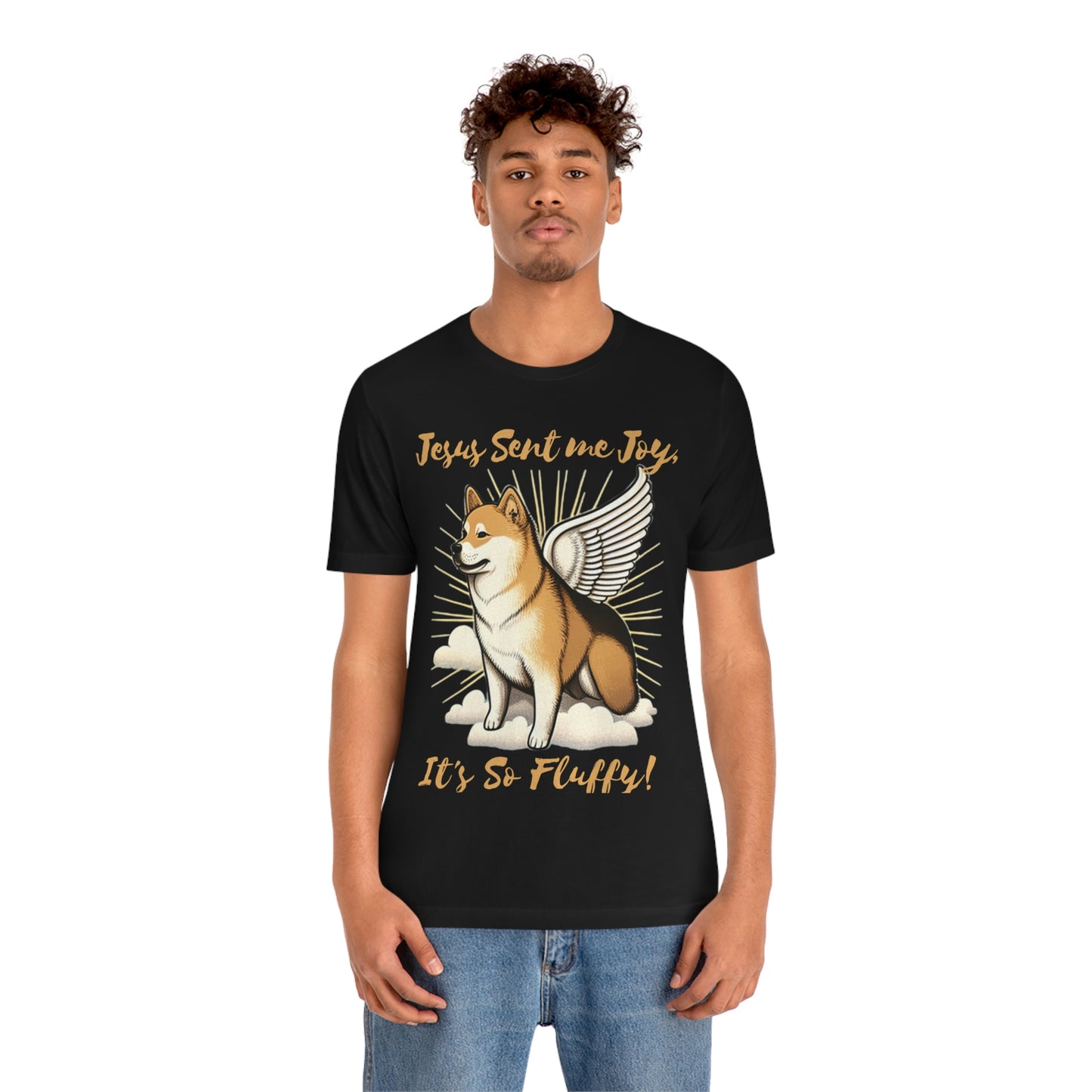 Jesus Sent me Joy | Shiba Inu | Unisex Jersey Short Sleeve Tee