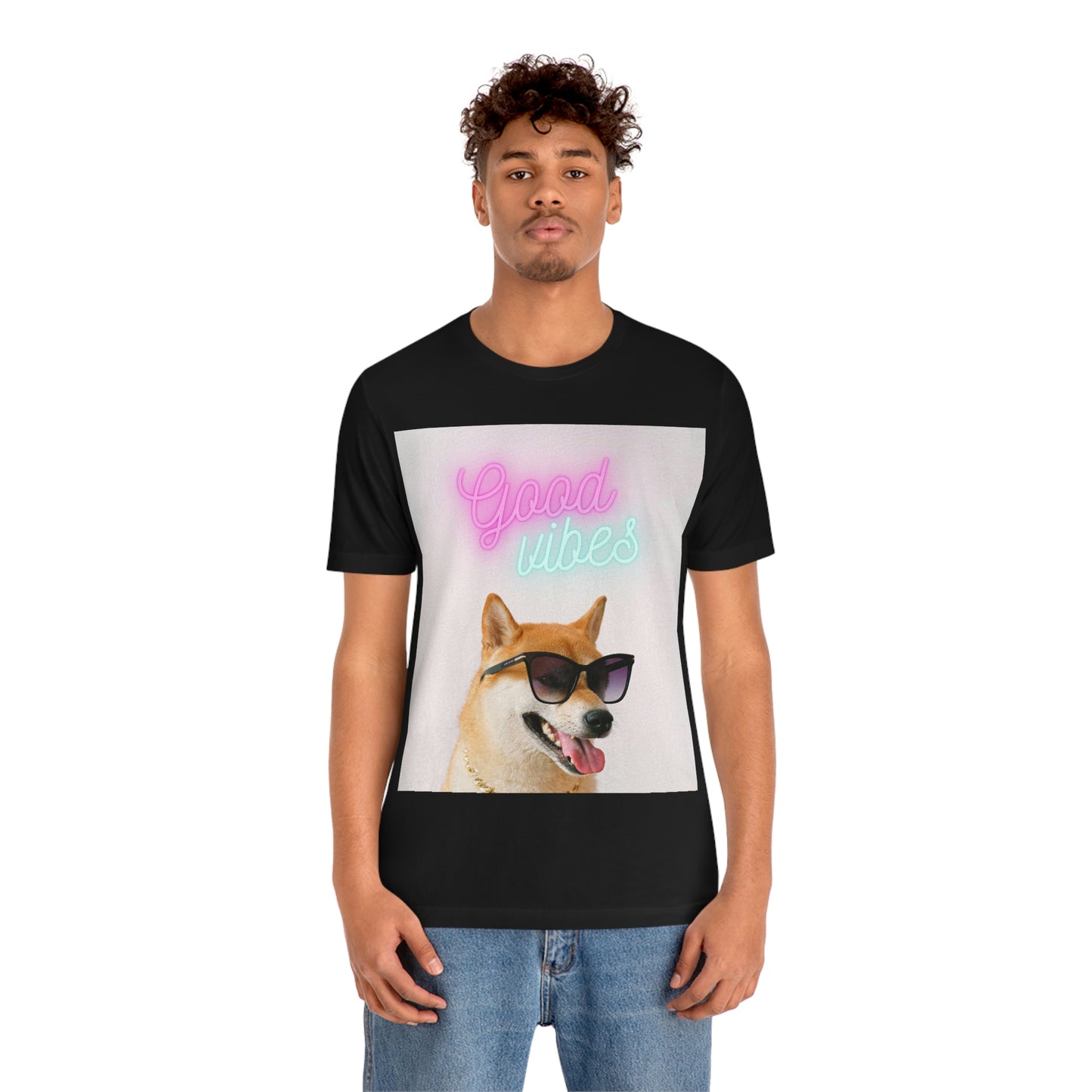 Good Vibes | Shiba Inu | Unisex Jersey Short Sleeve Tee