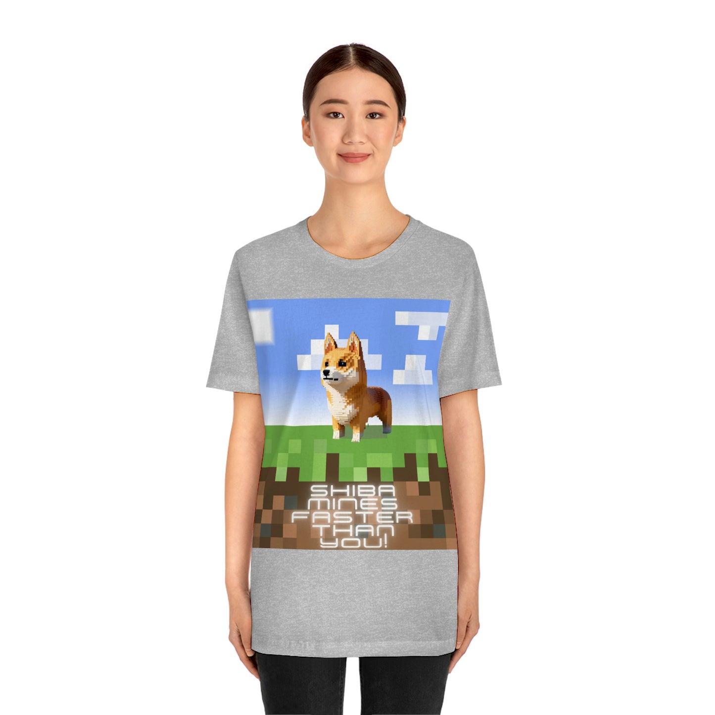 Shiba Mines Faster | Unisex Jersey Short Sleeve Tee