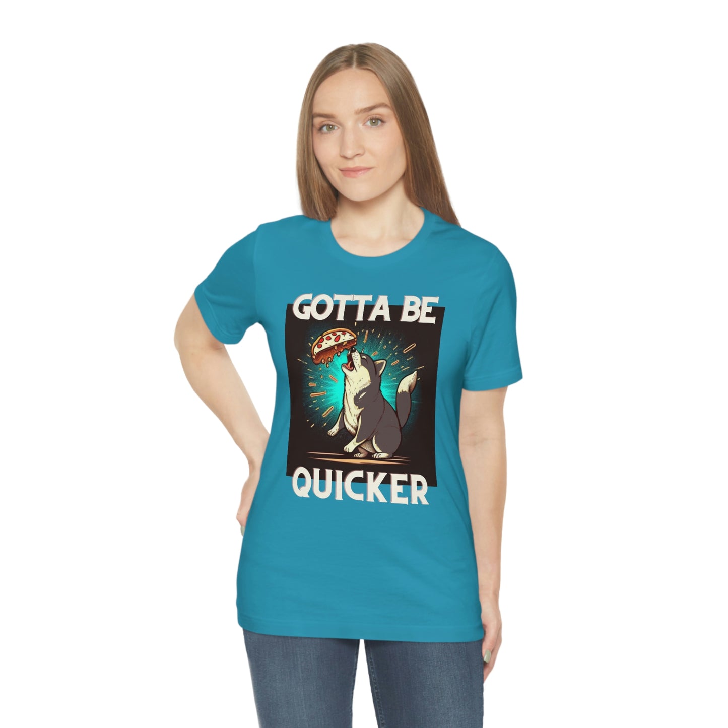 Gotta Be Quicker | Shiba Inu | Unisex Jersey Short Sleeve Tee