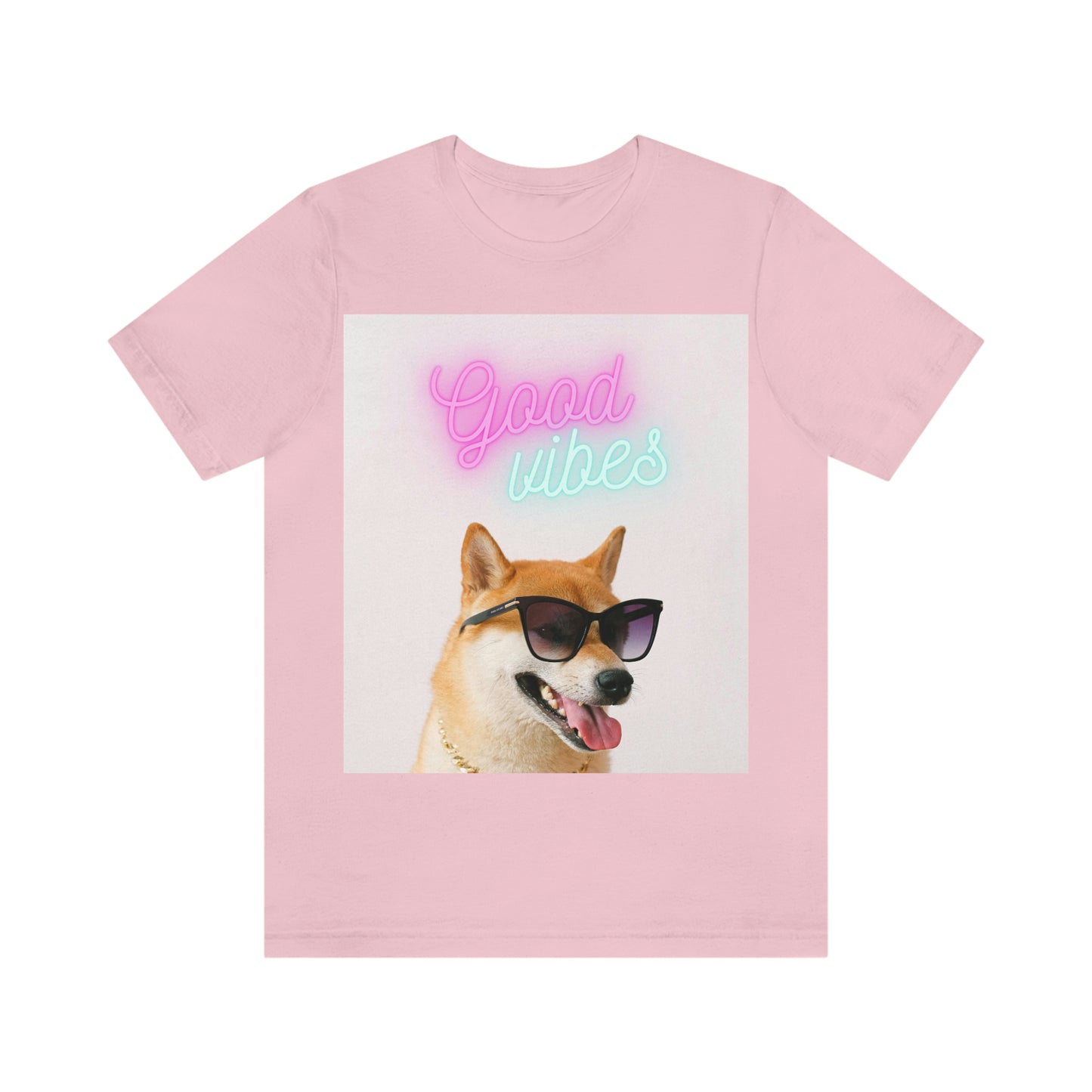 Good Vibes | Shiba Inu | Unisex Jersey Short Sleeve Tee