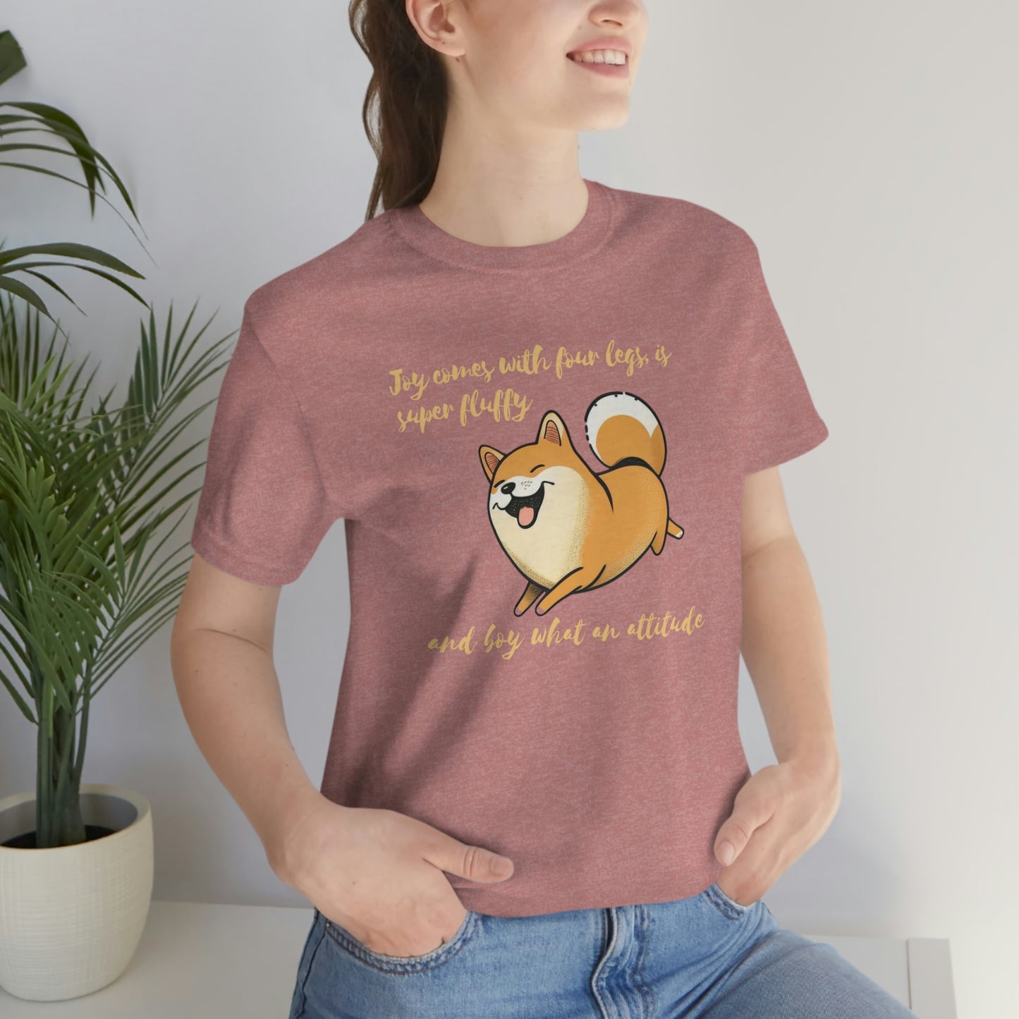 Boy, What an Attitude | Shiba Inu | Unisex Jersey Short Sleeve Tee