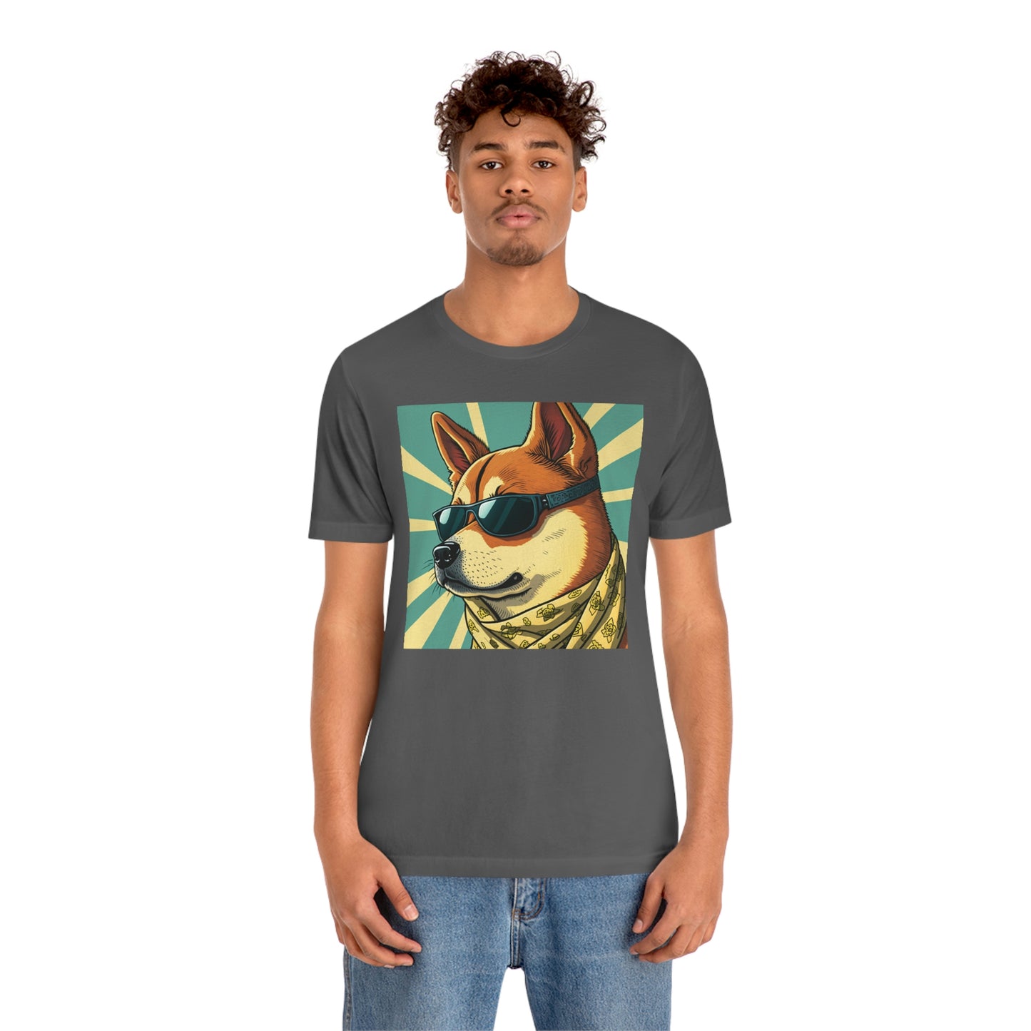 Trendy Shiba Inu T-Shirt | Cartoon Bandana and Sunglasses Design | Shiba Tee with High-Quality Print | Great Gift Idea