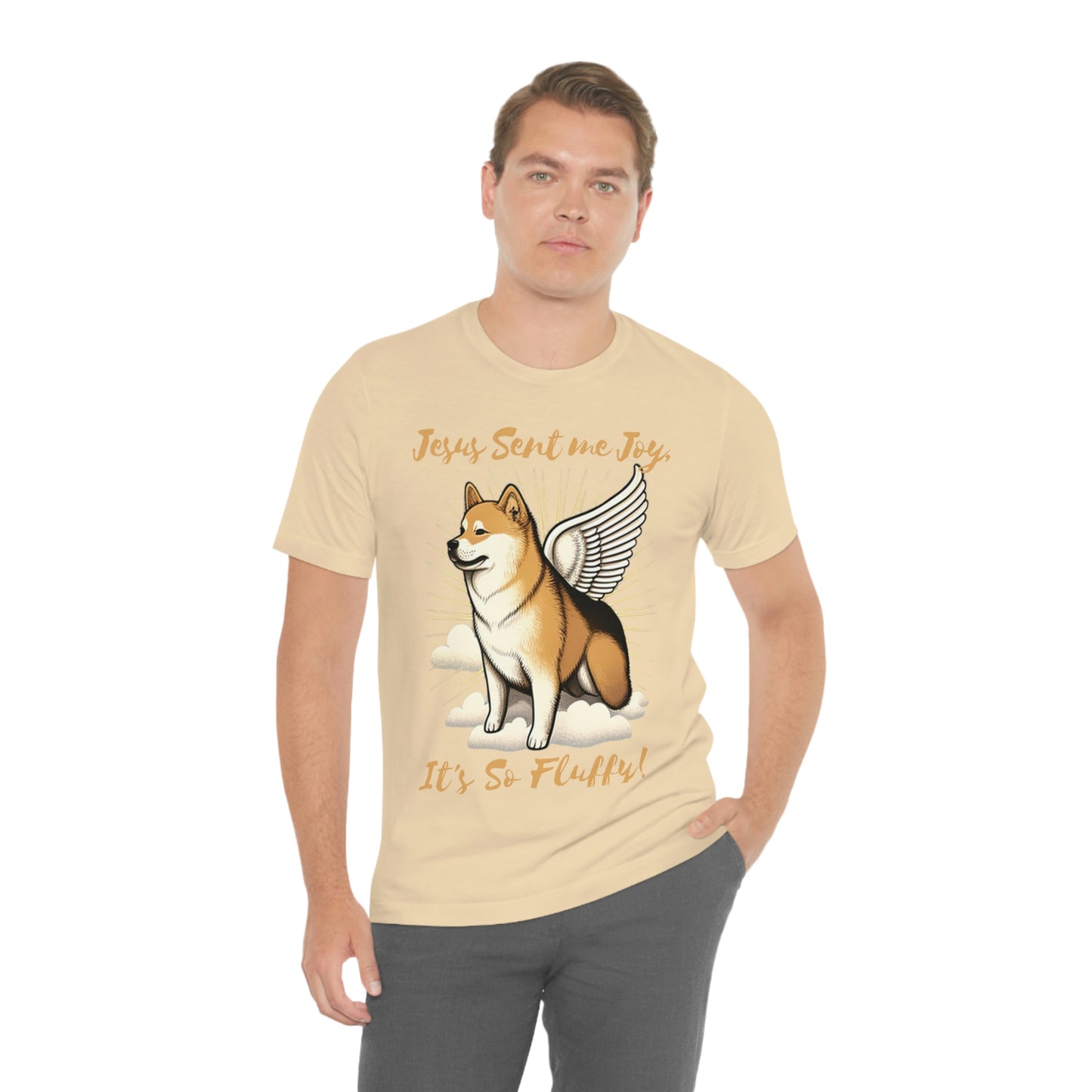 Jesus Sent me Joy | Shiba Inu | Unisex Jersey Short Sleeve Tee