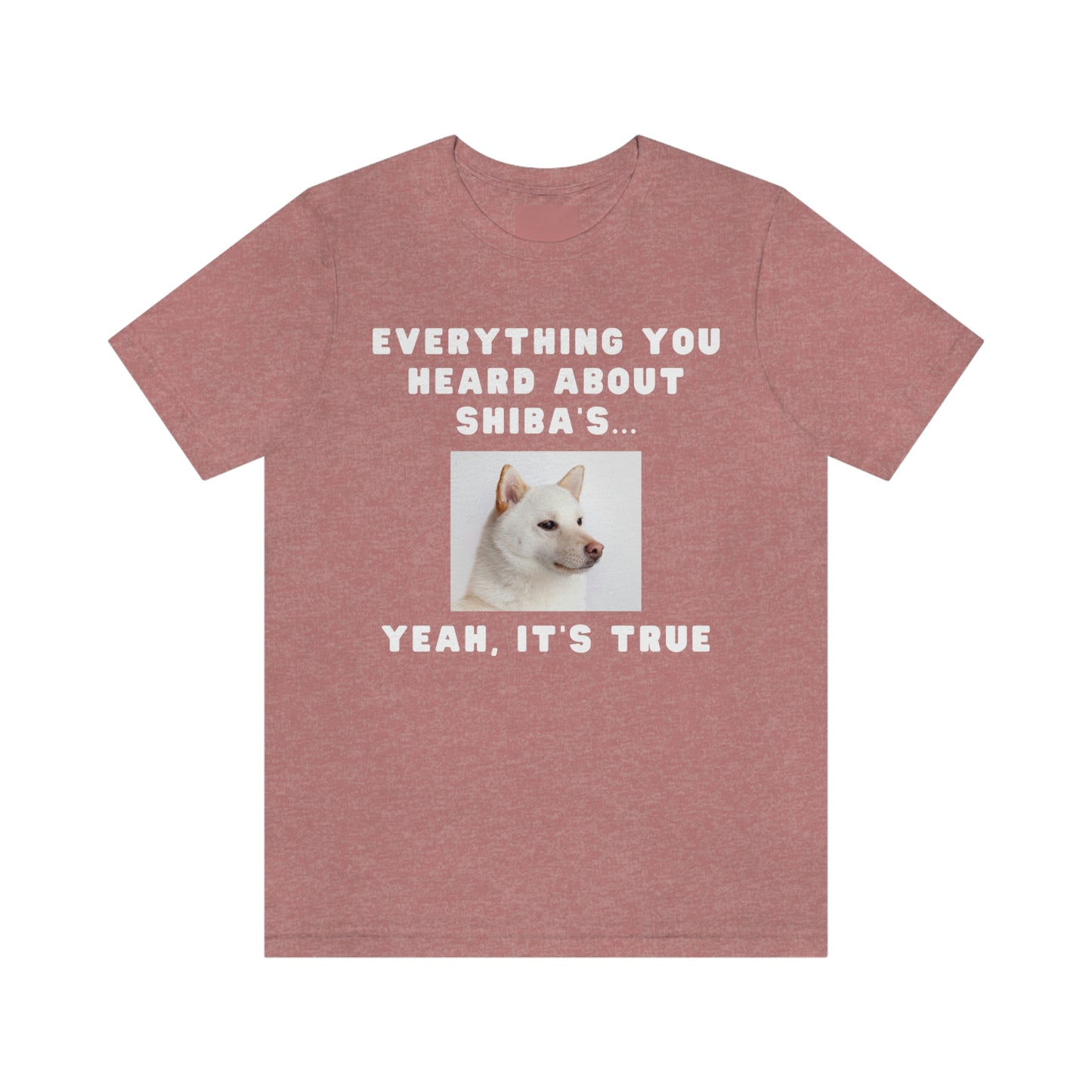 Believe What You've Heard | Cream Shiba Inu | Unisex Jersey Short Sleeve Tee