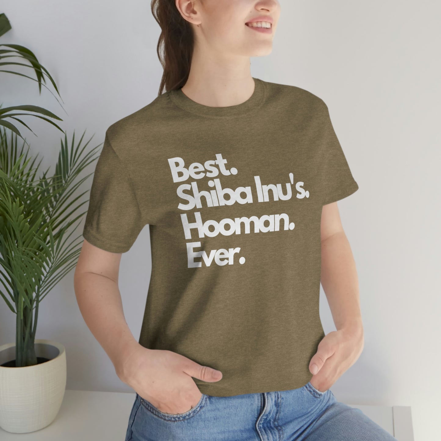 Best Shiba Inu's Hooman Ever Tshirt | High Quality Shiba Inu Print | Great Gift for Shiba Mom or Shiba Dad | Best Shiba Inu Shirt Ever